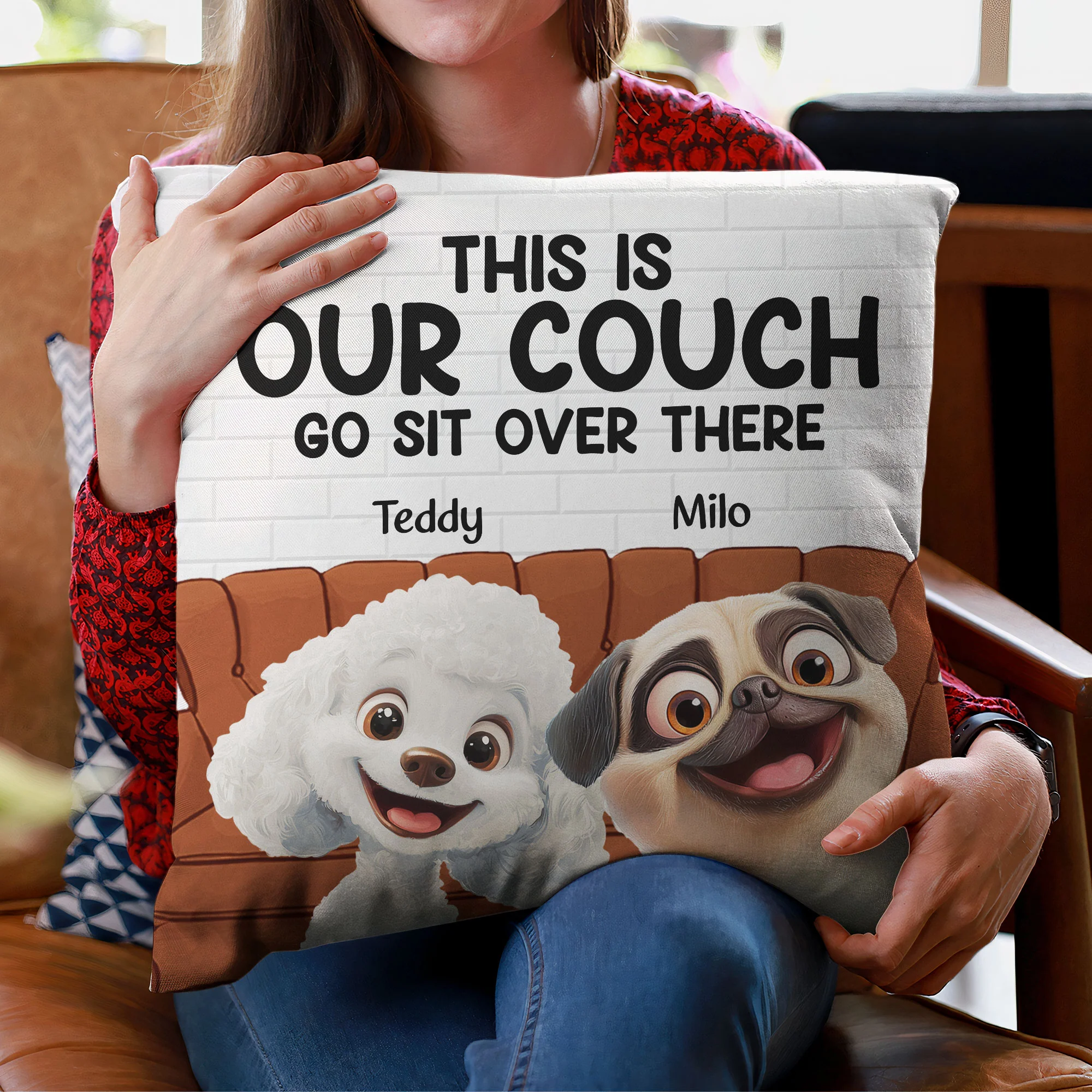 This Is Our Couch - New Cartoon Pet - Personalized Pillow (Insert Included) - Image 6