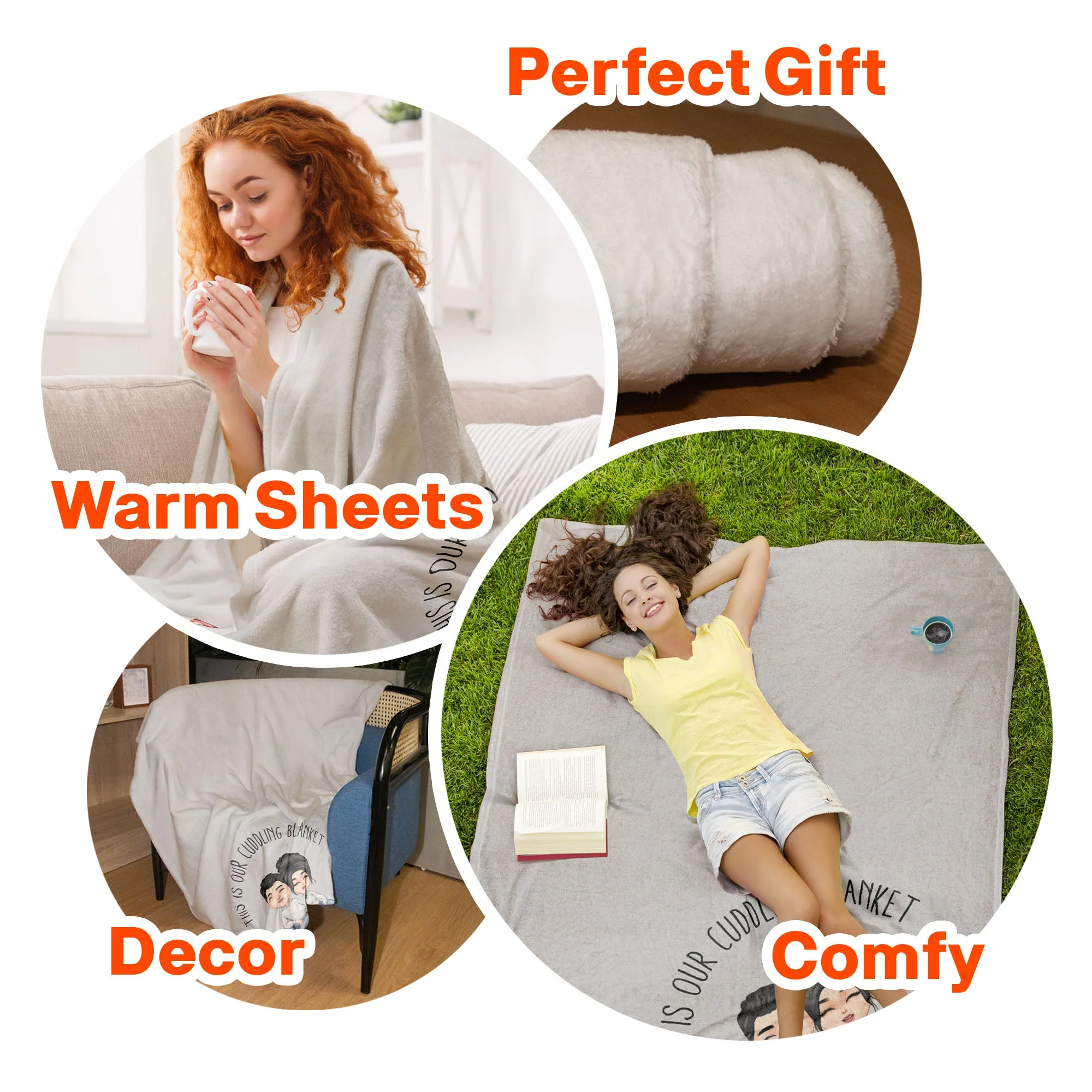 This Is Our Cuddling Blanket - Personalized Blanket - Image 3