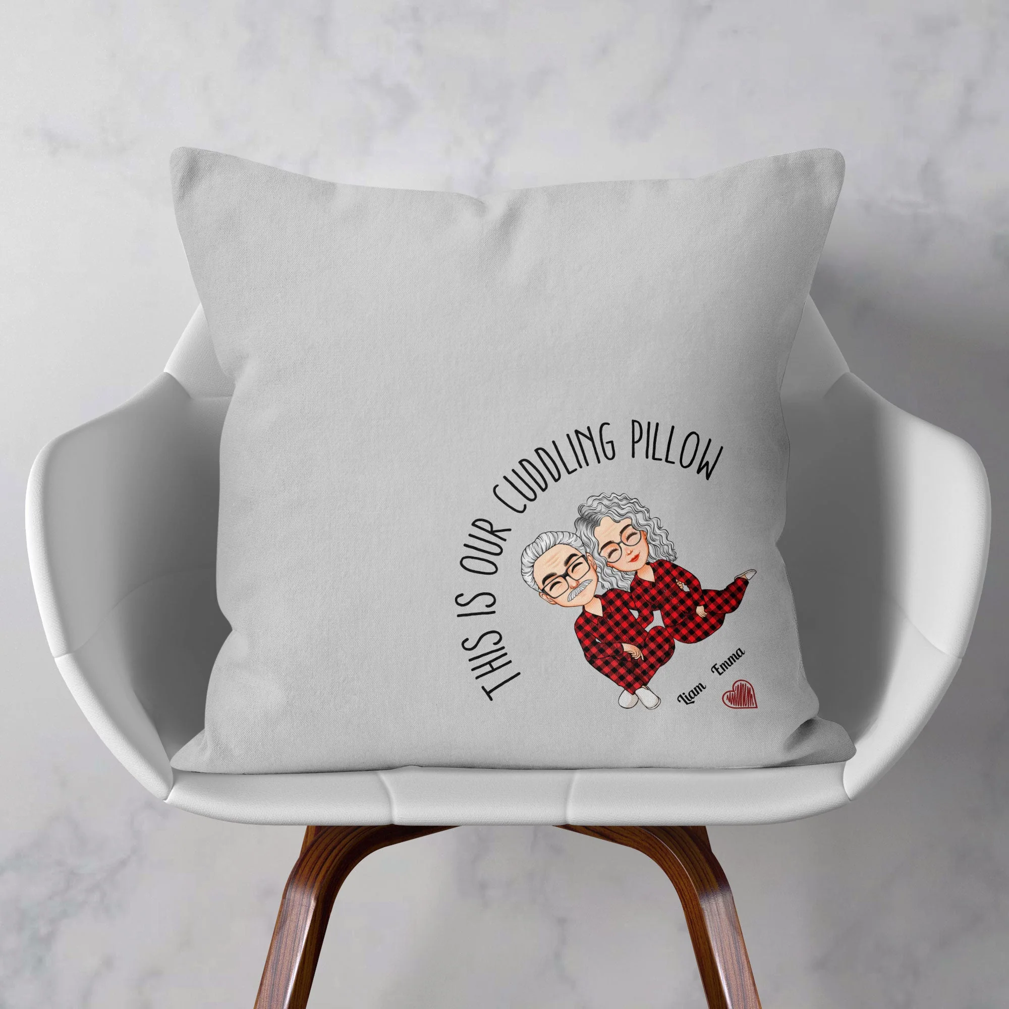 This Is Our Cuddling Pillow - Personalized Pillow (Insert Included) - Anniversary, Valentine, Christmas, New Year Gift For Husband, Wife, Lover, Boyfriend, Girlfriend - Image 2