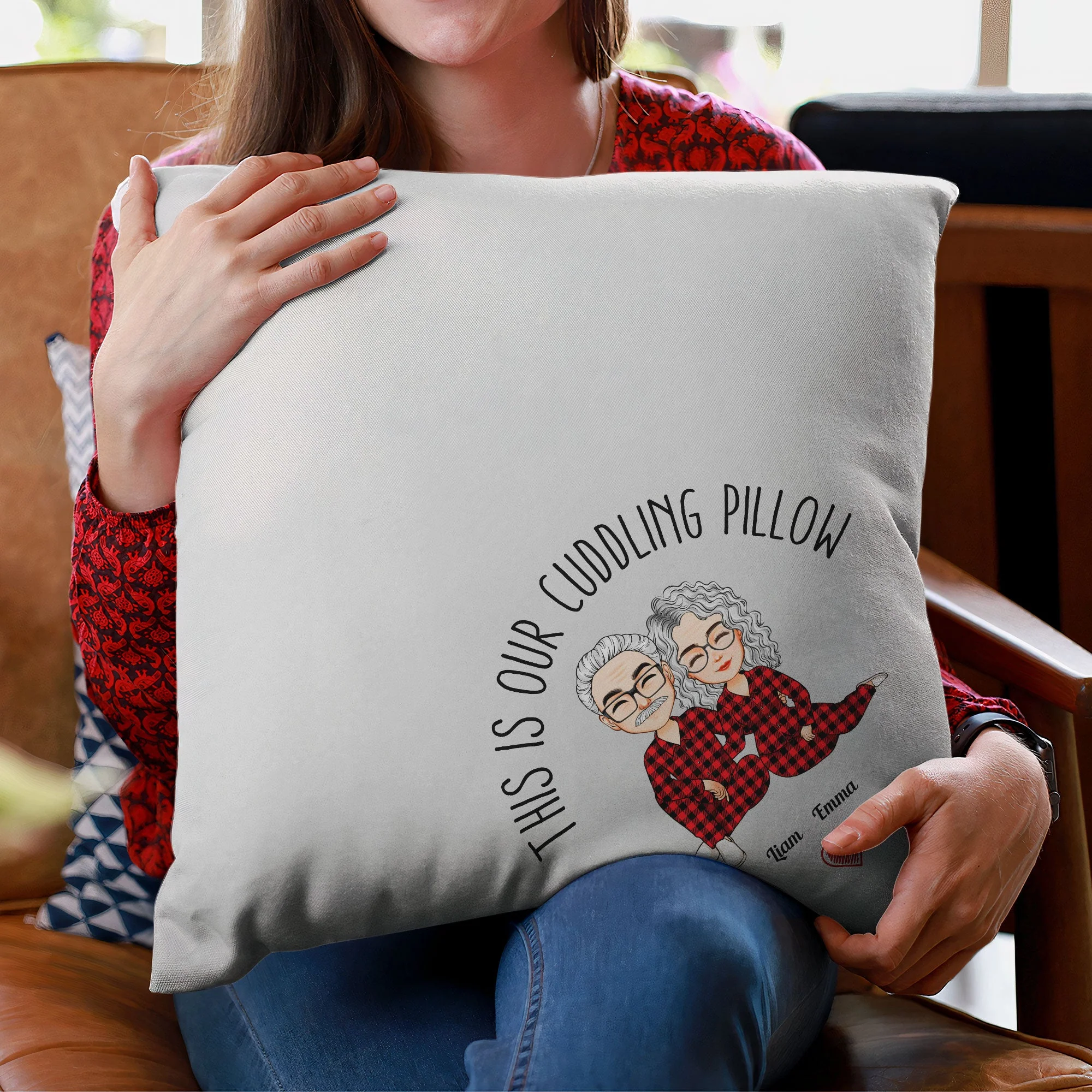 This Is Our Cuddling Pillow - Personalized Pillow (Insert Included) - Anniversary, Valentine, Christmas, New Year Gift For Husband, Wife, Lover, Boyfriend, Girlfriend - Image 3