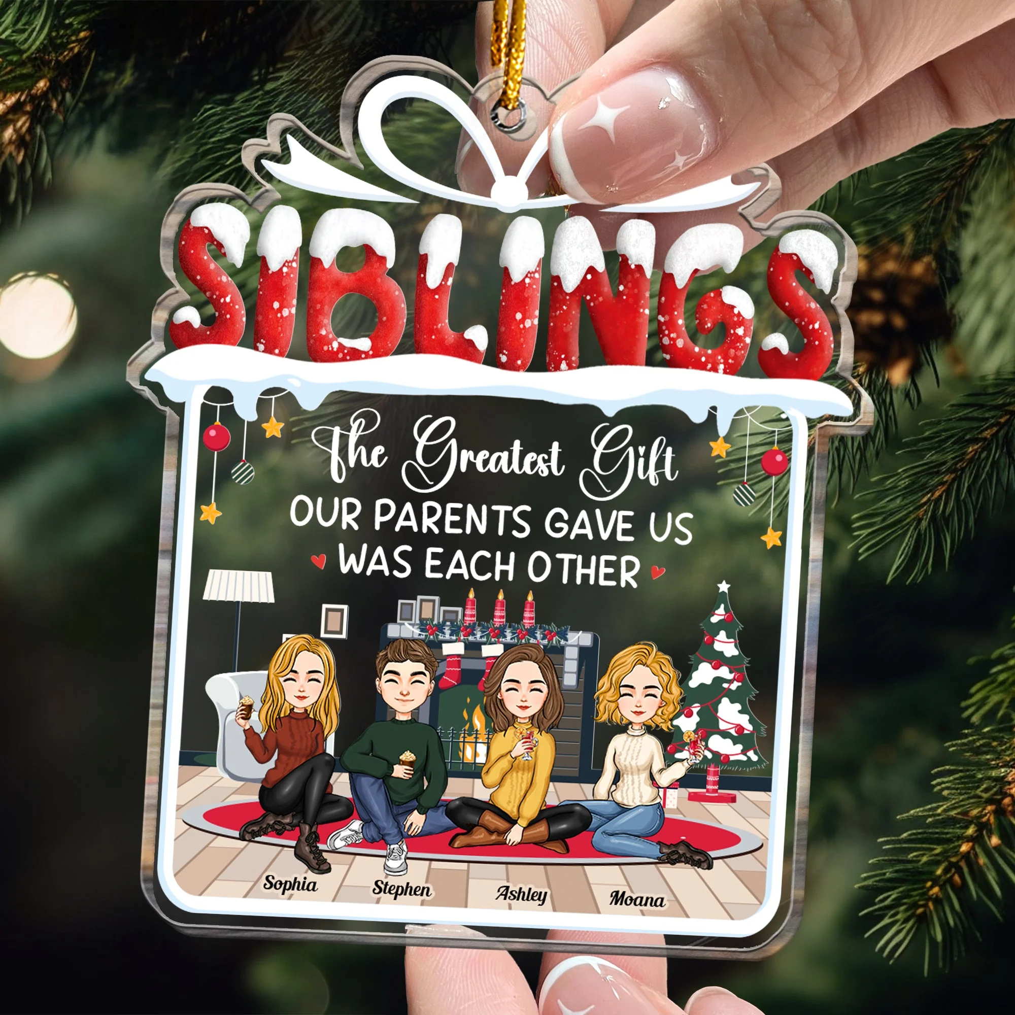This Is Our Greatest Gift - Personalized Acrylic Ornament - Image 2