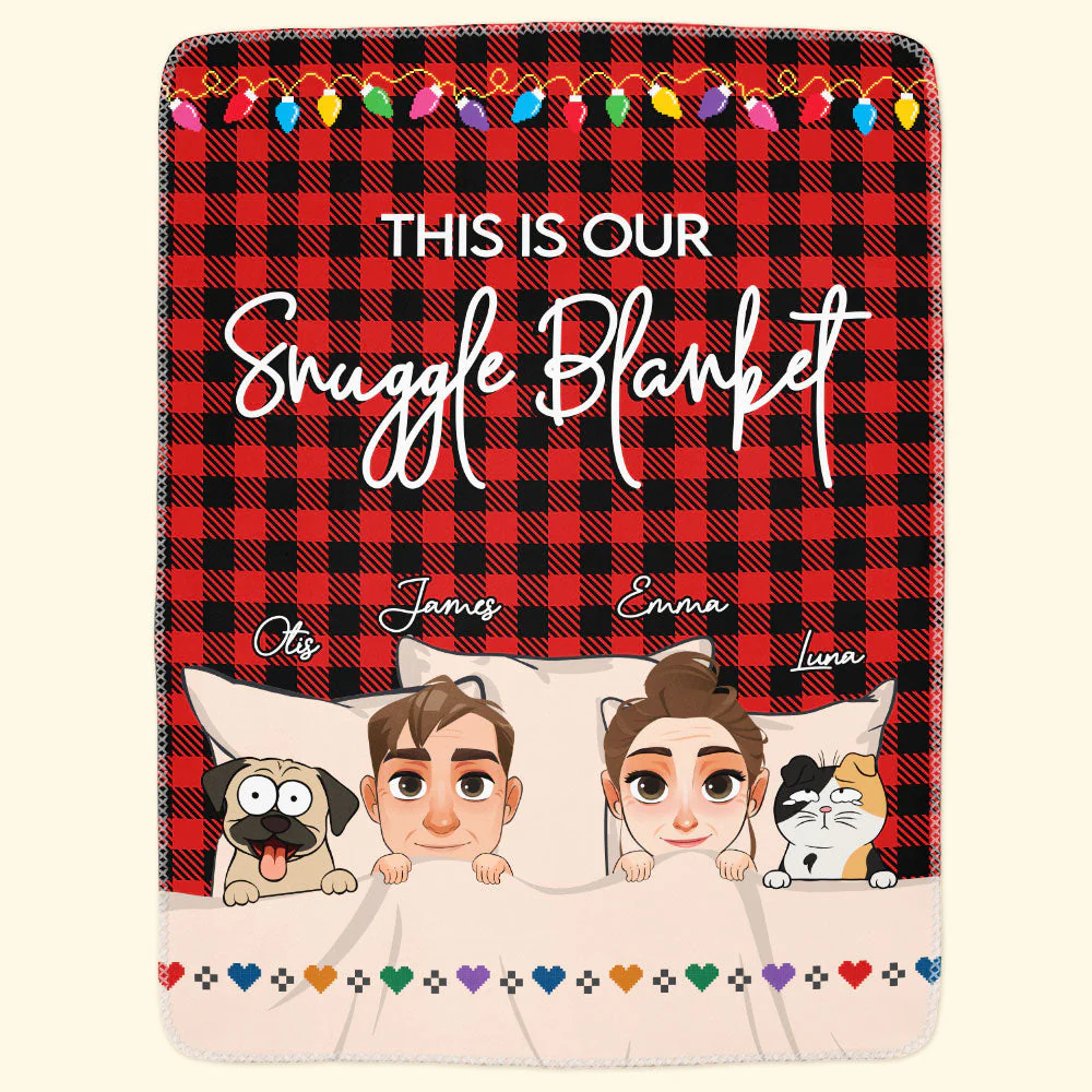 This Is Our Snuggle Blanket - Personalized Blanket - Image 3