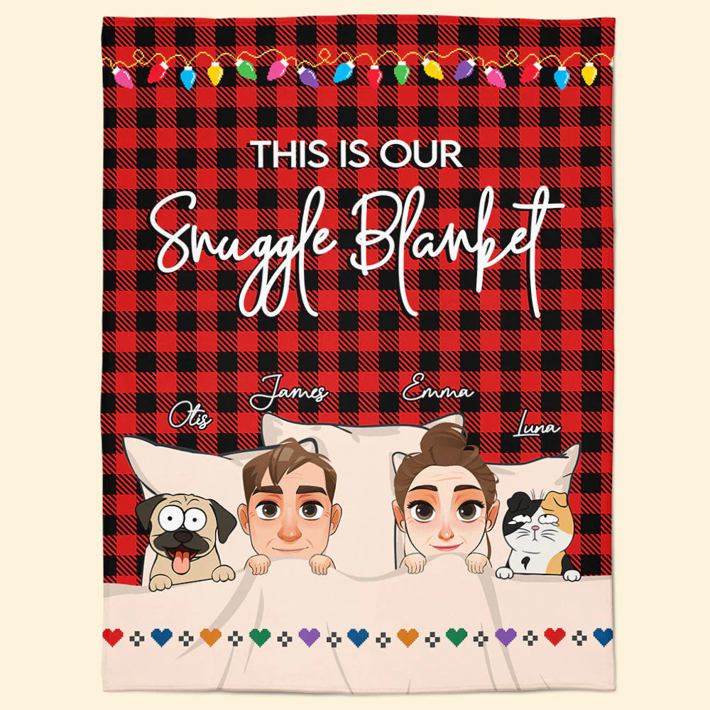 This Is Our Snuggle Blanket - Personalized Blanket - Image 7