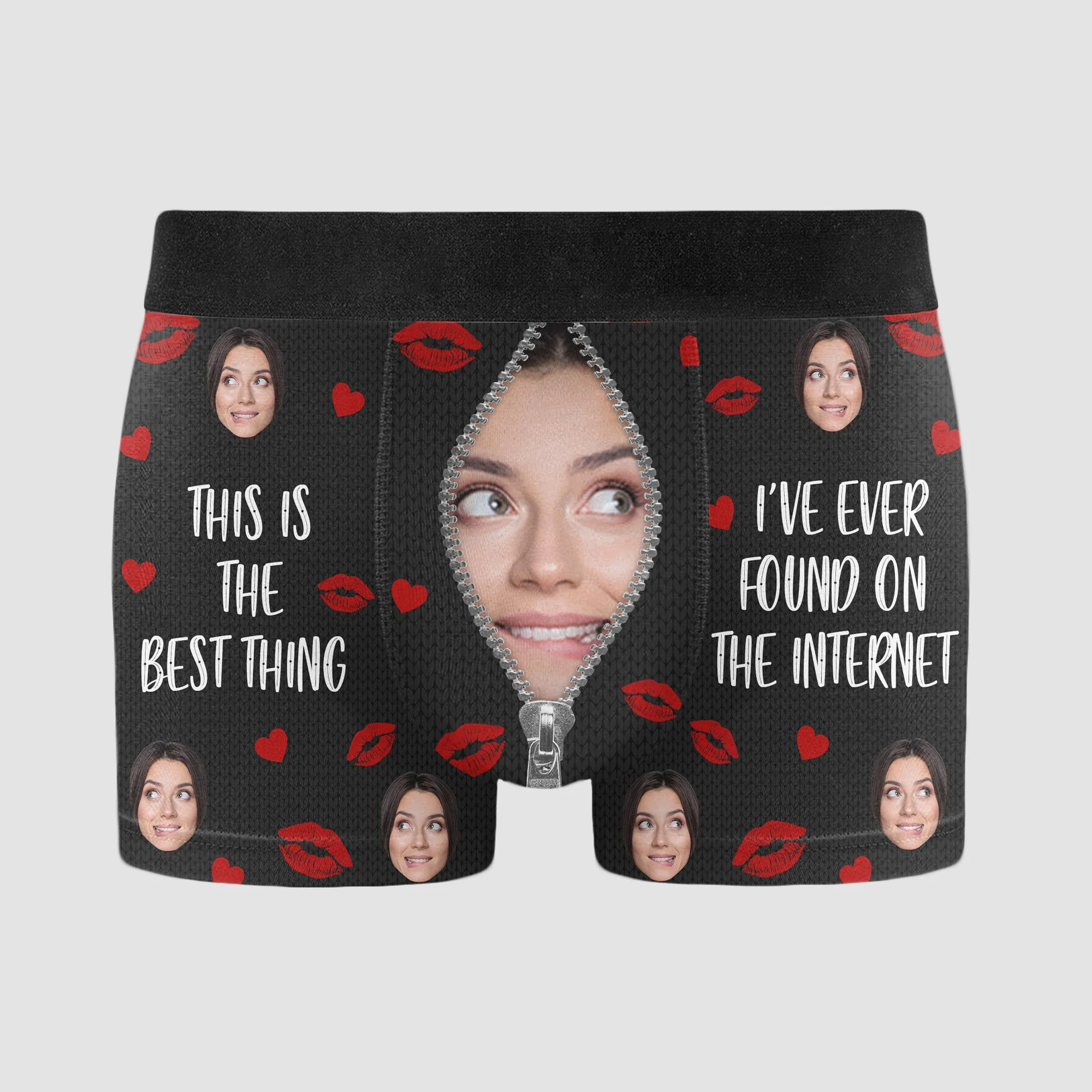 This Is The Best Thing I've Ever Found - Personalized Photo Men's Boxer Briefs - Image 6