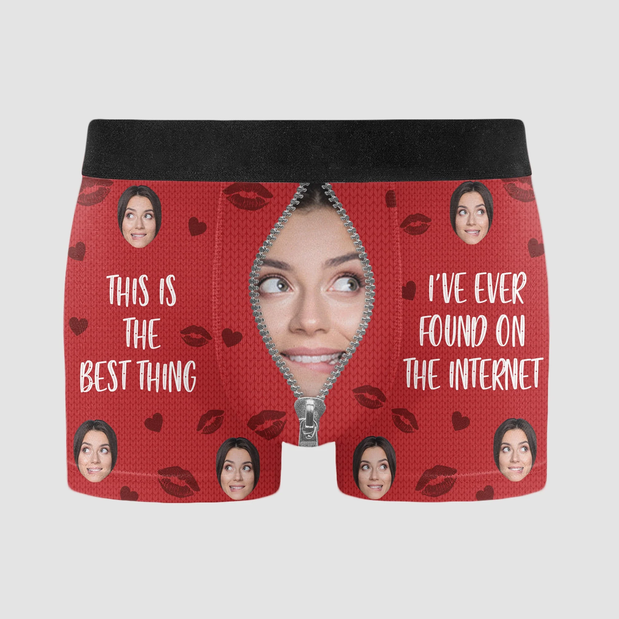 This Is The Best Thing I've Ever Found - Personalized Photo Men's Boxer Briefs - Image 7