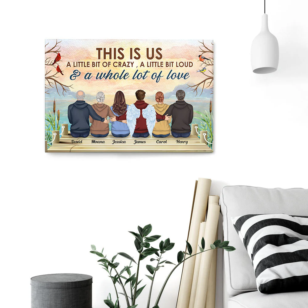 This Is Us - Personalized Poster/Wrapped Canvas - Memorial Gift For Family Members - Image 5