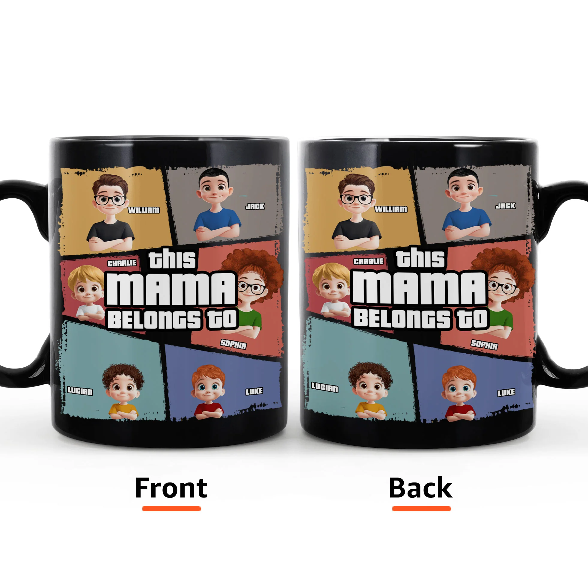 This Mama Belongs To - Personalized Mug - Image 3