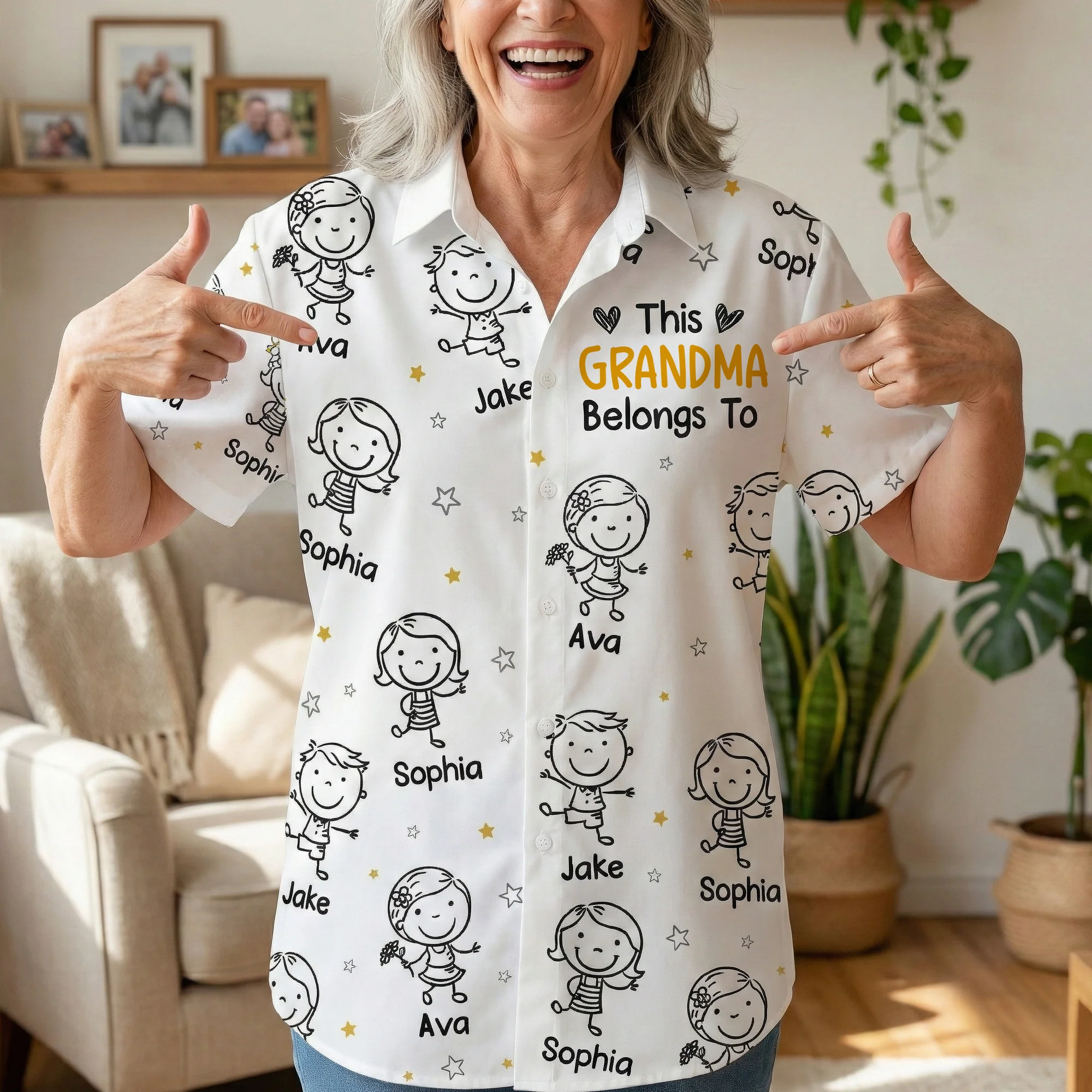 This Mommy Belongs To Doodle - Personalized Hawaiian Shirt - Image 2