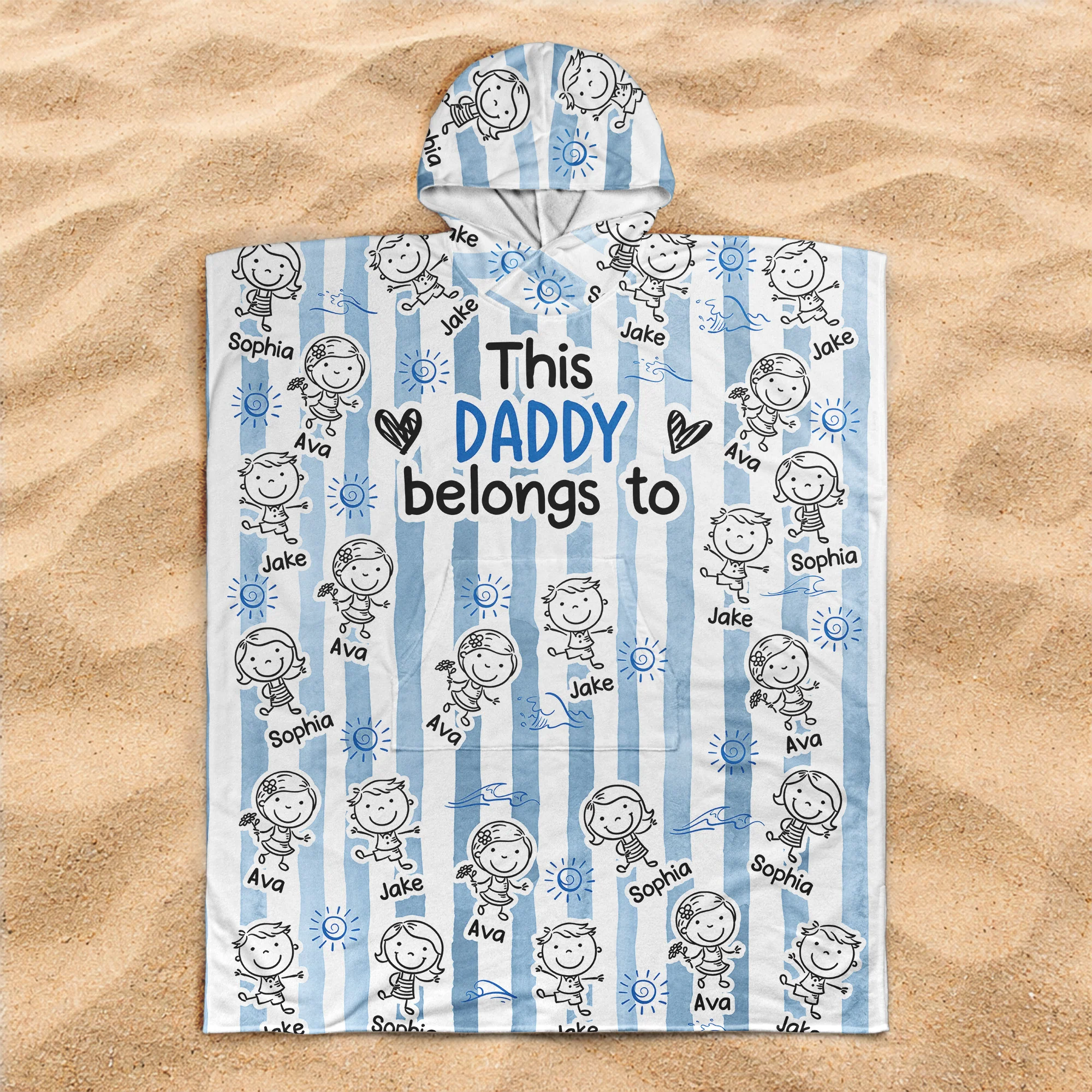 This Mommy Belongs To - Personalized Beach Towel - Image 5