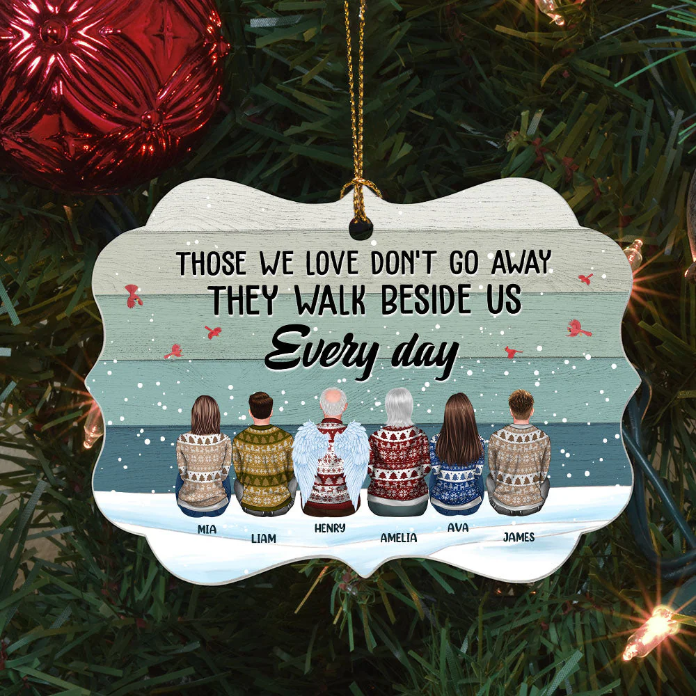 Those We Love Don't Go Away - Personalized Memorial Ornament - Christmas Gift For Loved Ones, Family - Image 3