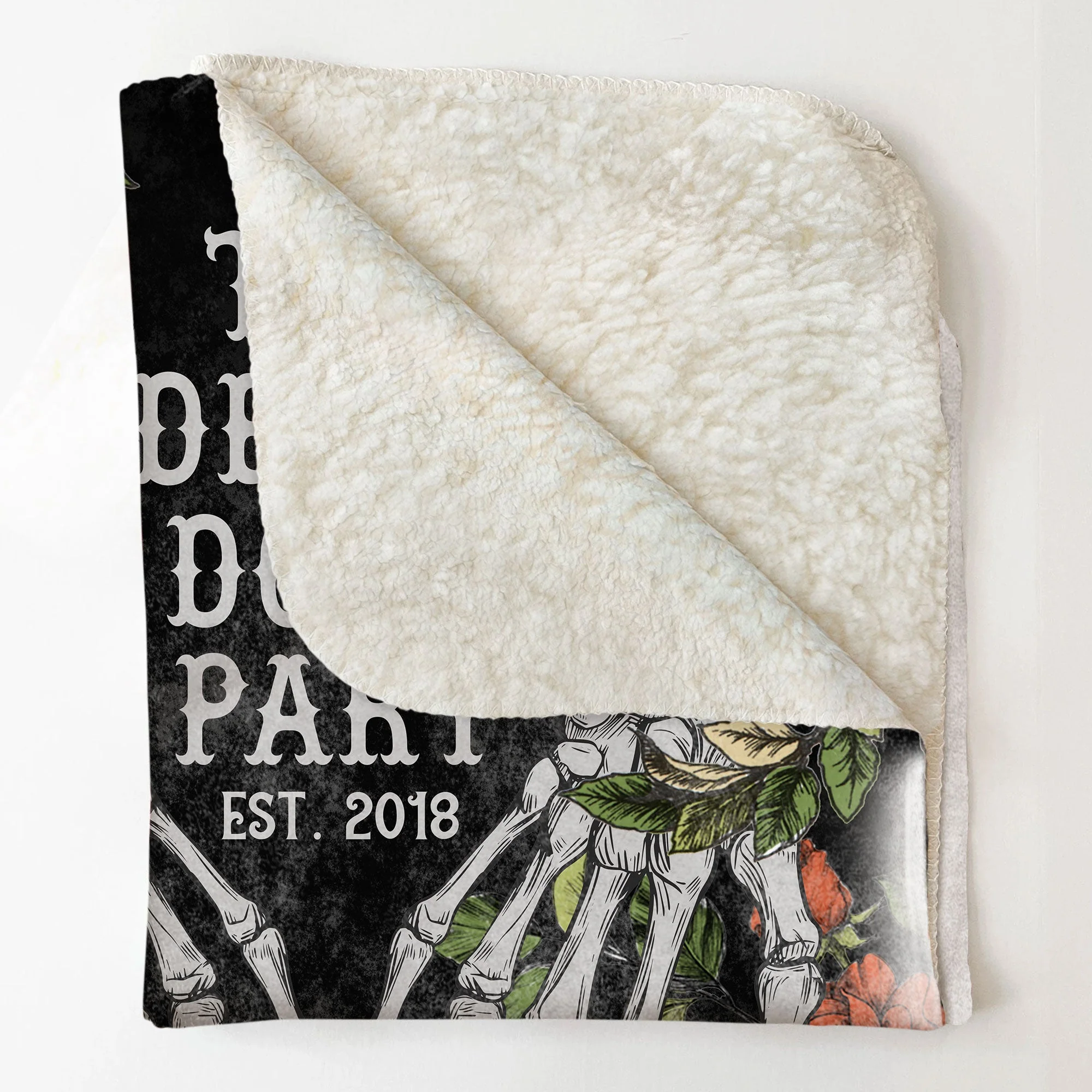 Till Death Do Us Part - Personalized Couple Blanket - Image 4