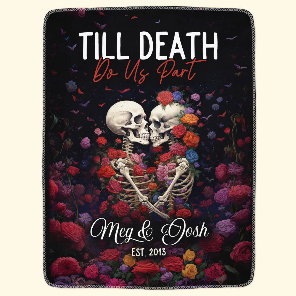 Till Death Do Us Part - Personalized Blanket - Image 3