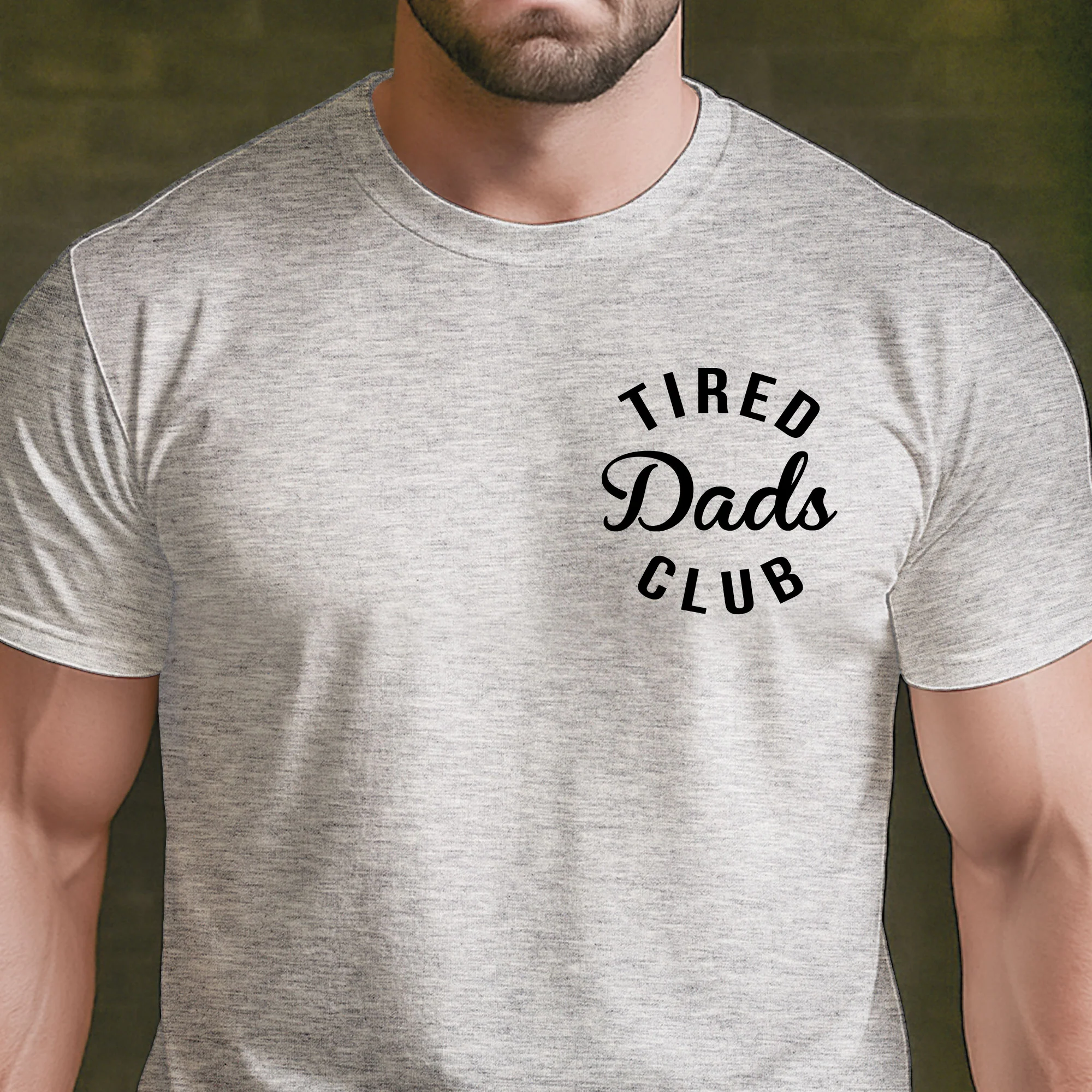 Tired Dads Club Construction Car Track Massage Funny Father Day Gifts For Dad - Personalized Shirt - Image 9