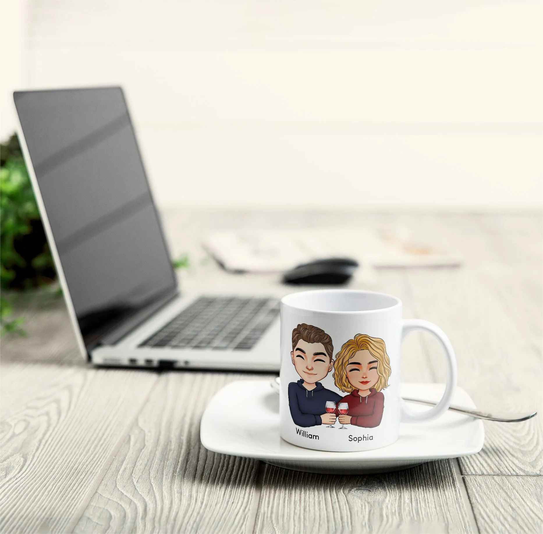 To Husband Five Star Funny - Personalized Mug - Image 4