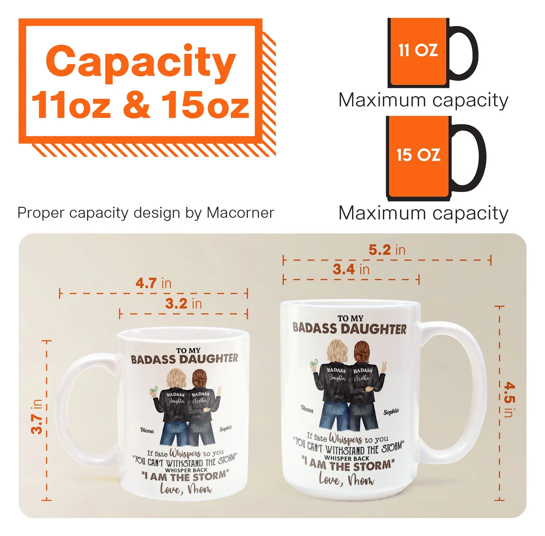 To My Bada** Daughter From Mom - Personalized Mug - Image 8