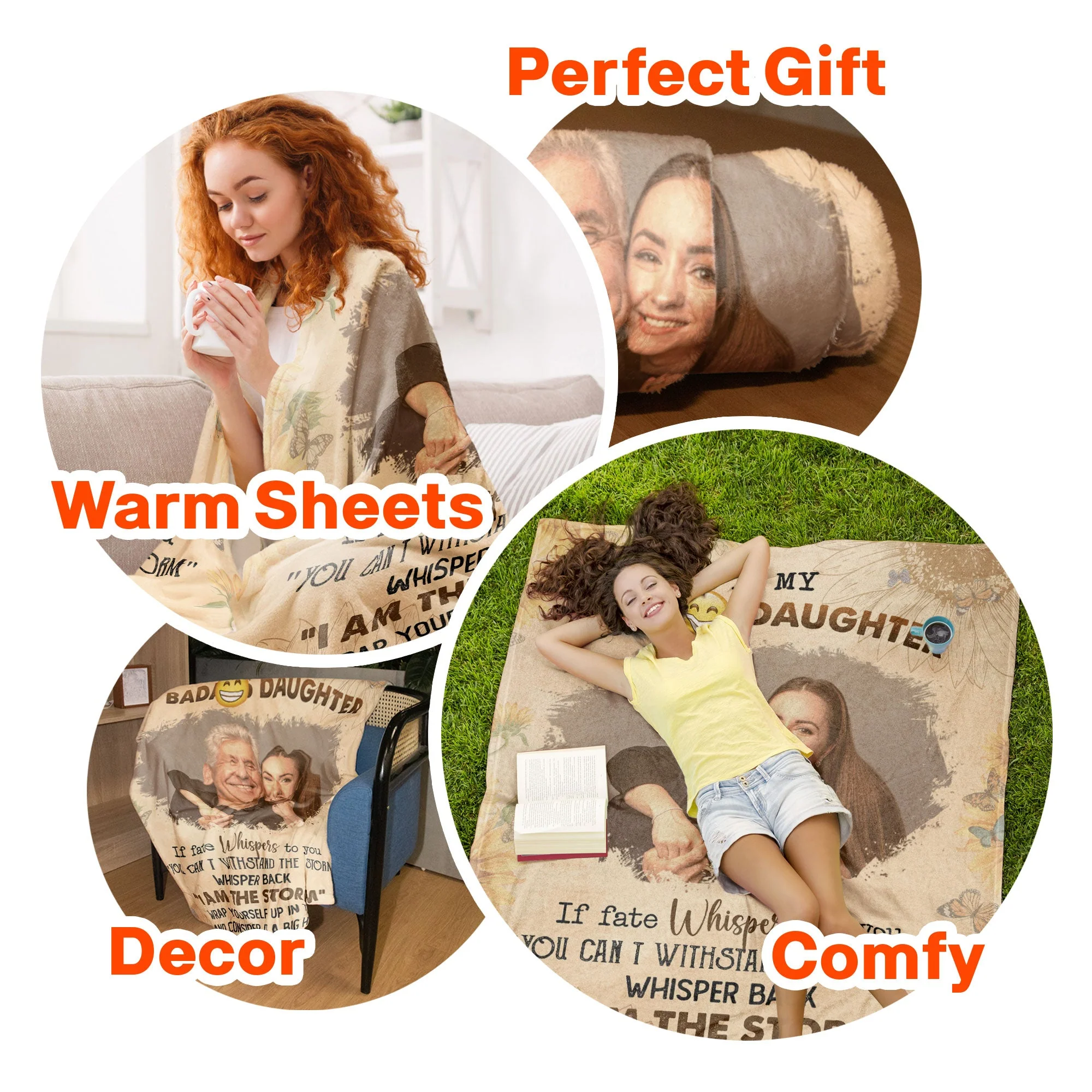 To My Badass Daughter From Dad - Personalized Photo Blanket - Image 7