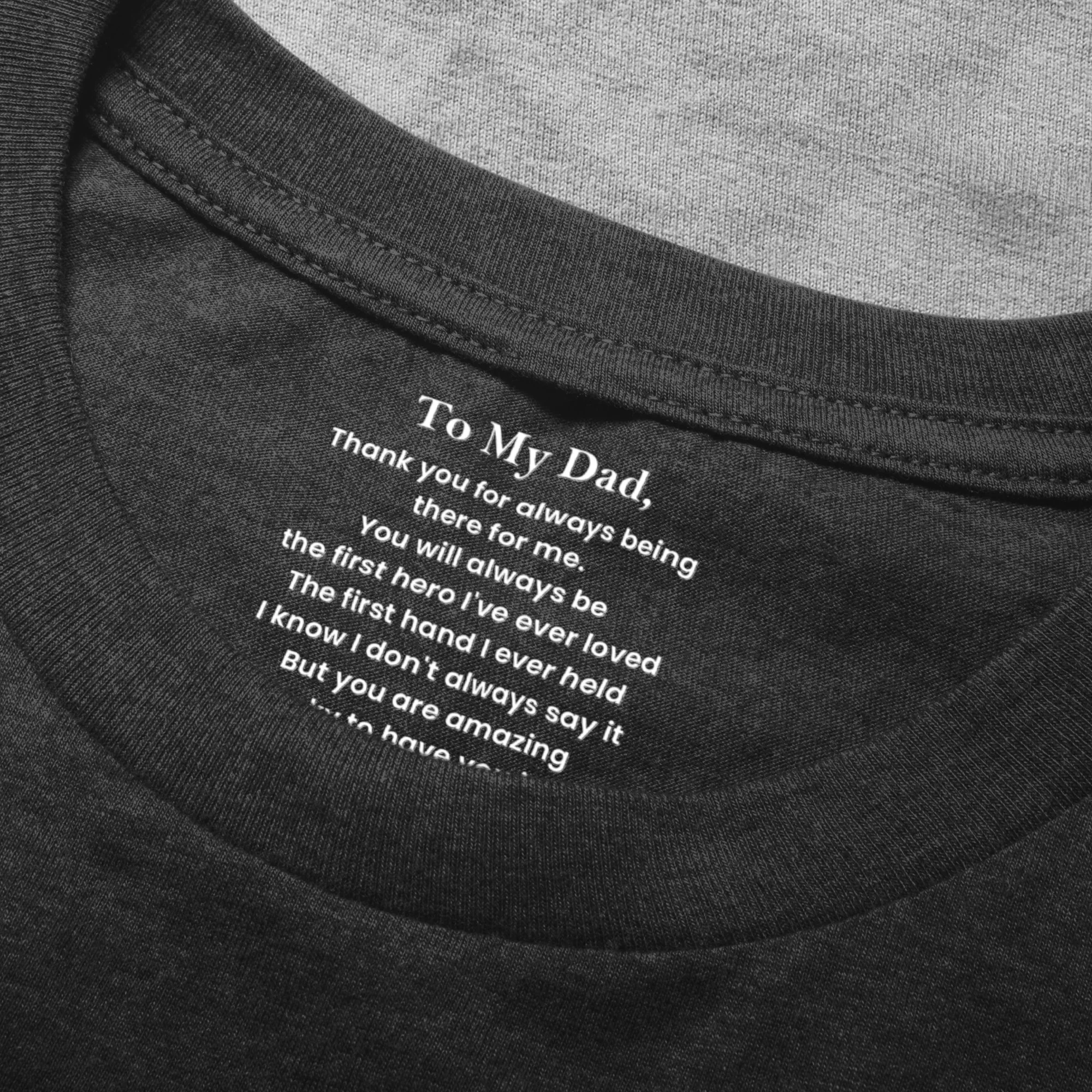 To My Dad Gift For Dad Grandpa Thank You Gift - Personalized Shirt - Image 5