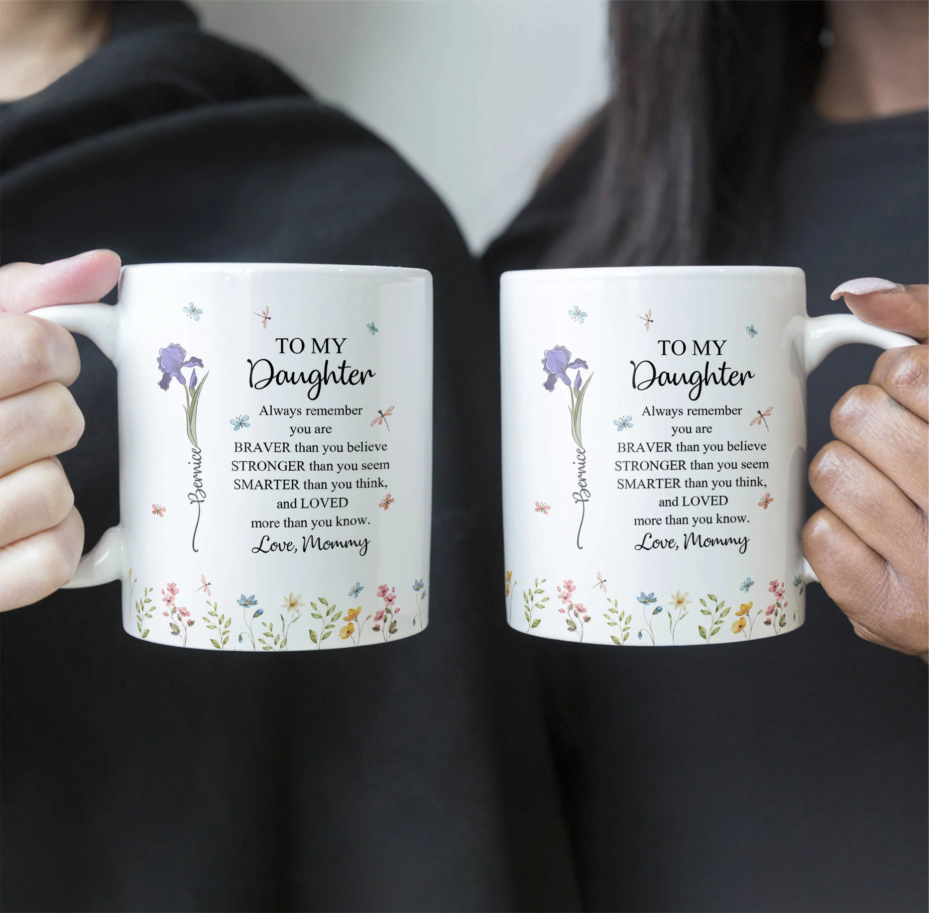To My Daughter Always Remember You Are Custom Birth Flower - Personalized Mug - Image 3