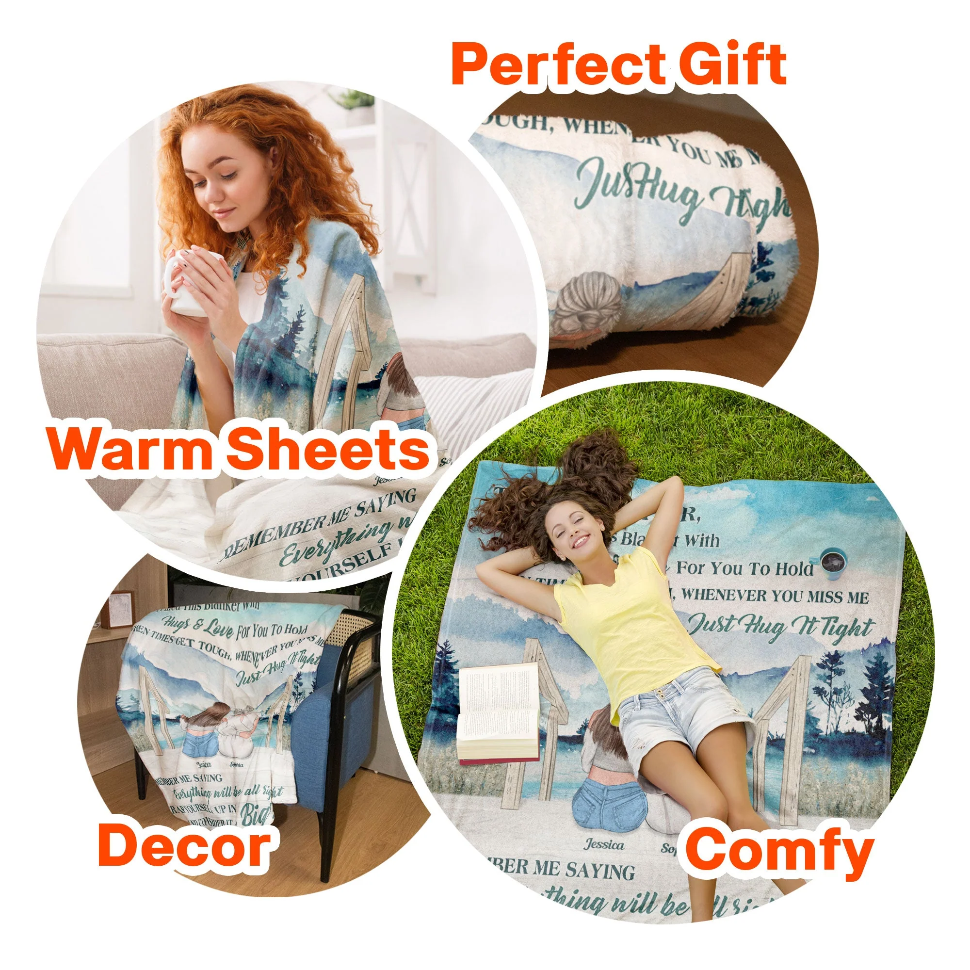 To My Daughter Everything Will Be Alright - Personalized Blanket - Image 6