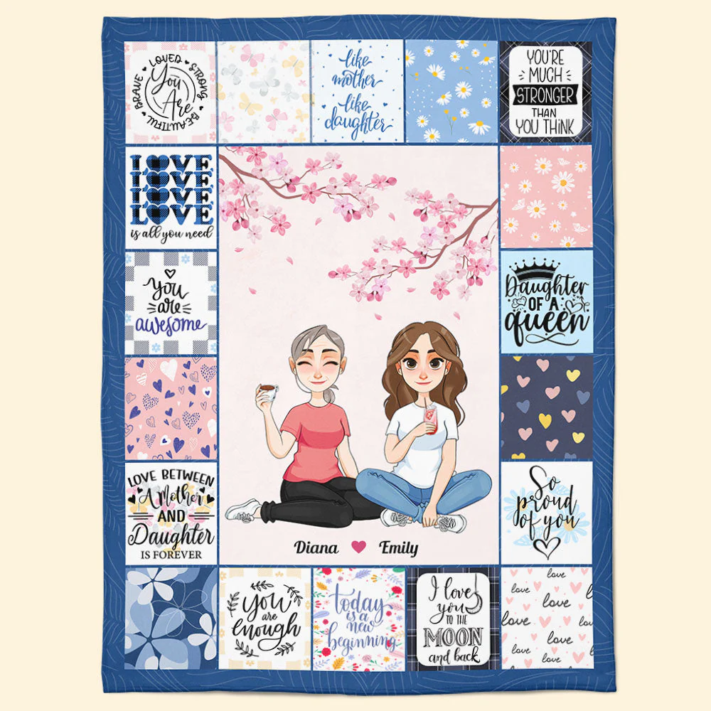 To My Daughter From Mom Remember You Are Awesome - Personalized Blanket