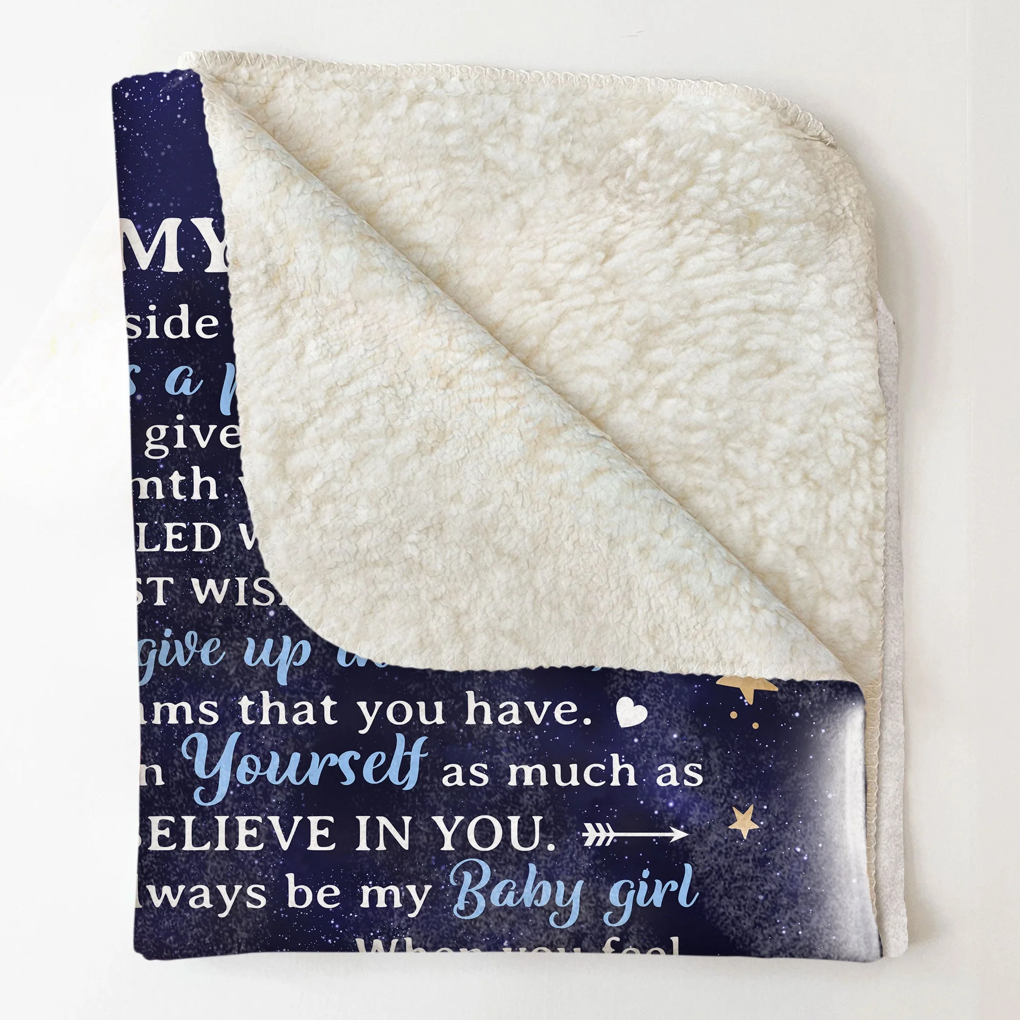 To My Daughter I Love You Forever - Personalized Daughter Blanket - Image 4