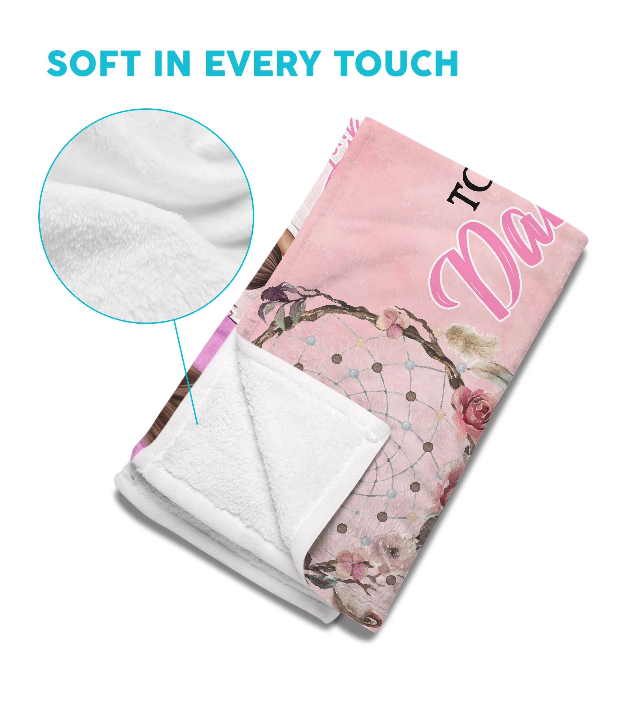 To My Daughter - Personalized Daughter Blanket - Image 4