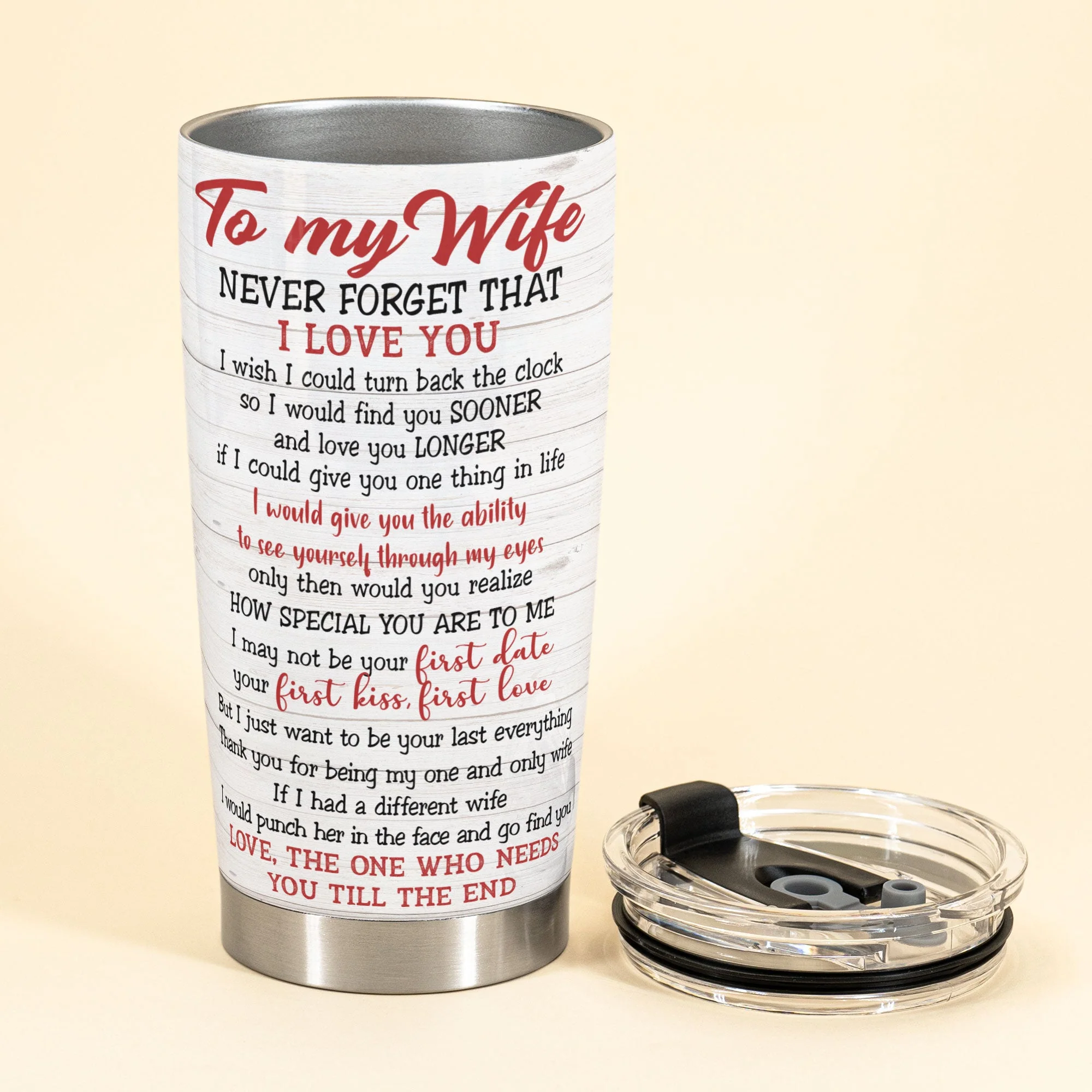Want To Be Your Last Everything - Personalized Tumbler Cup - Couple Shoulder To Shoulder - Image 3