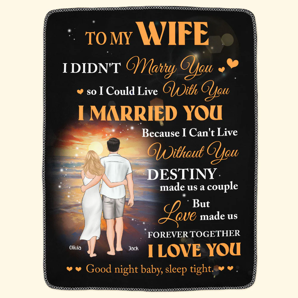 To My Wife Love Made Us Forever Together - Personalized Blanket - Image 3