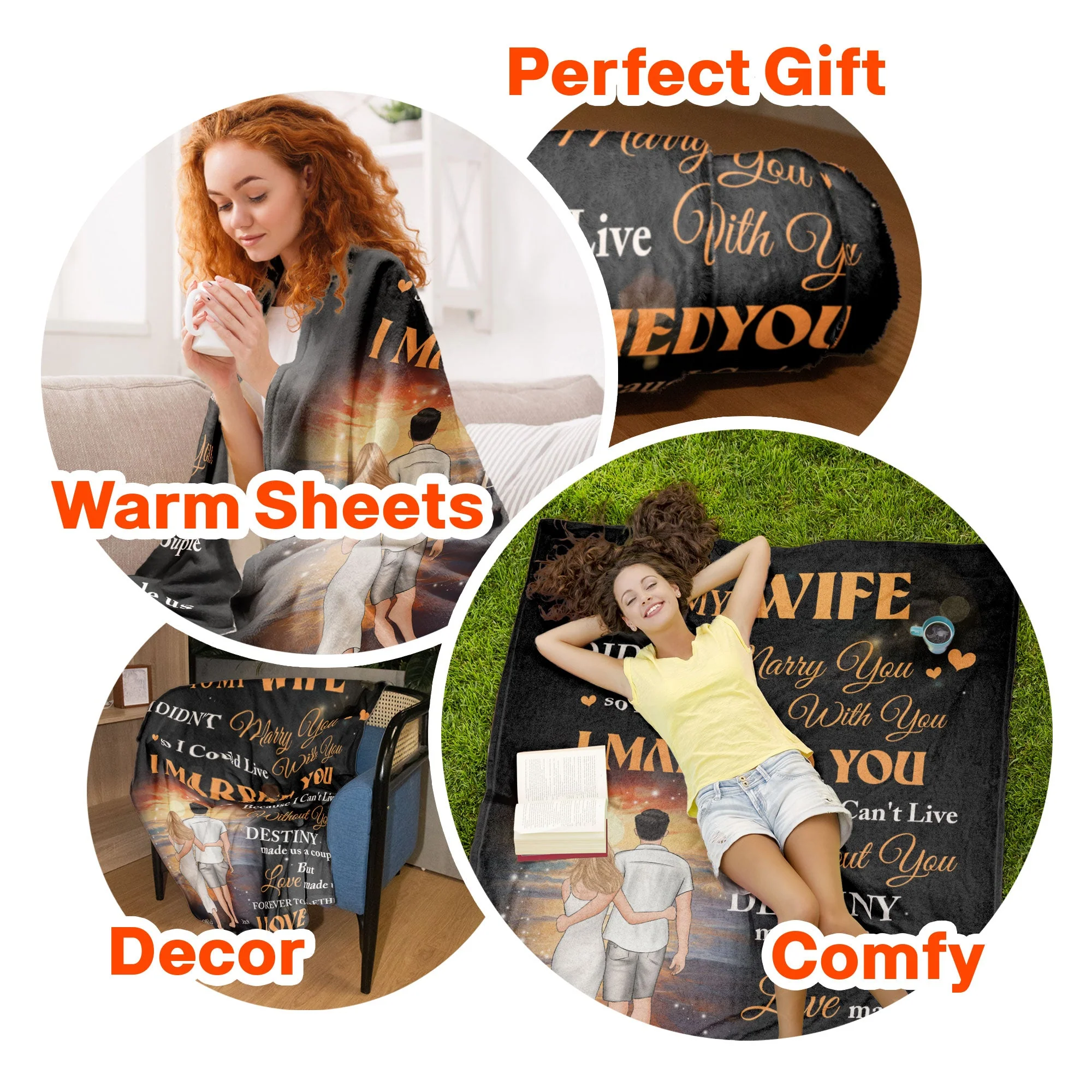 To My Wife Love Made Us Forever Together - Personalized Blanket - Image 6