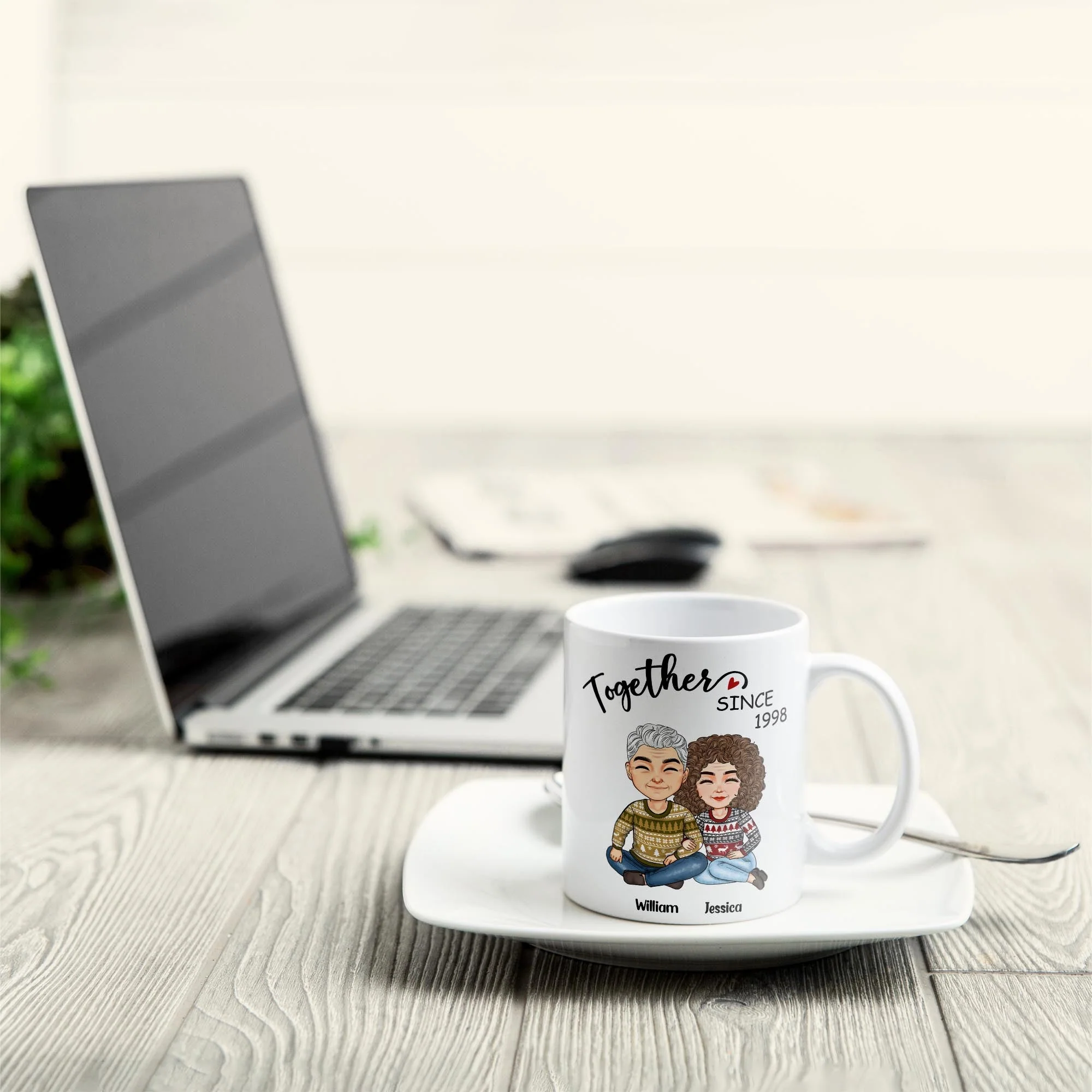 Together Husband And Wife - Personalized Mug - Christmas Gift For Husband, Wife - Gift From Sons, Daughters To Parents - Image 4