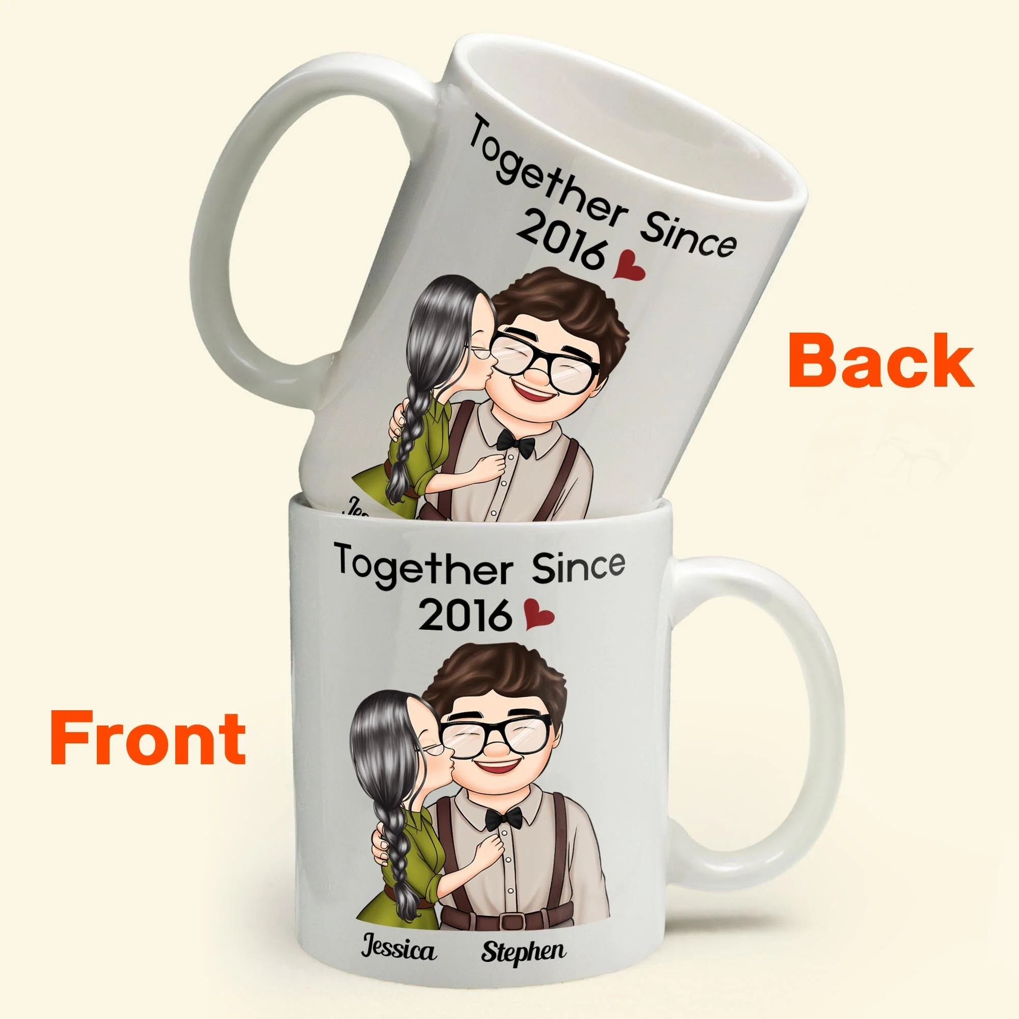 Together Since New Version - Personalized Mug - Image 2