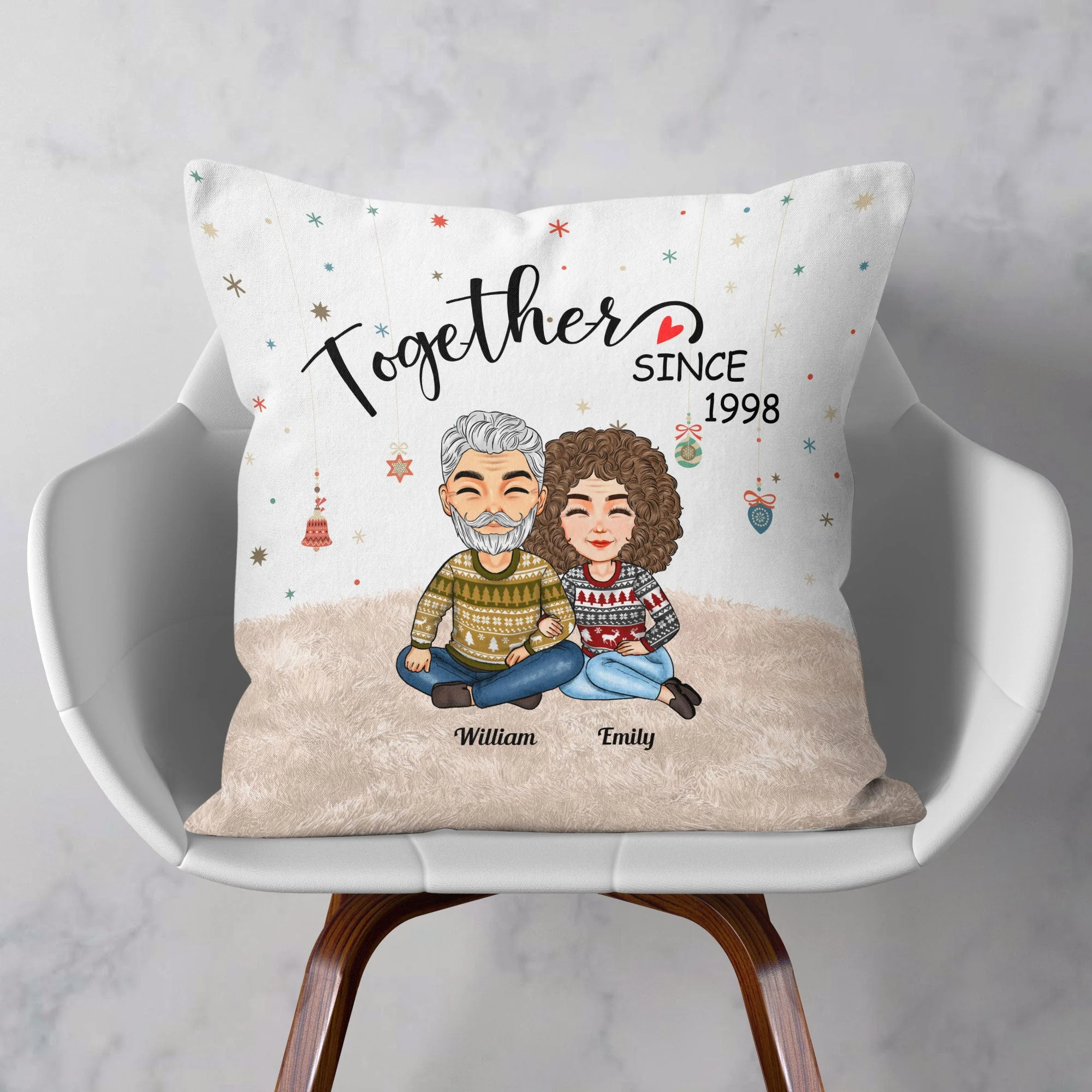 Together Since New Version - Personalized Pillow (Insert Included) - Image 2
