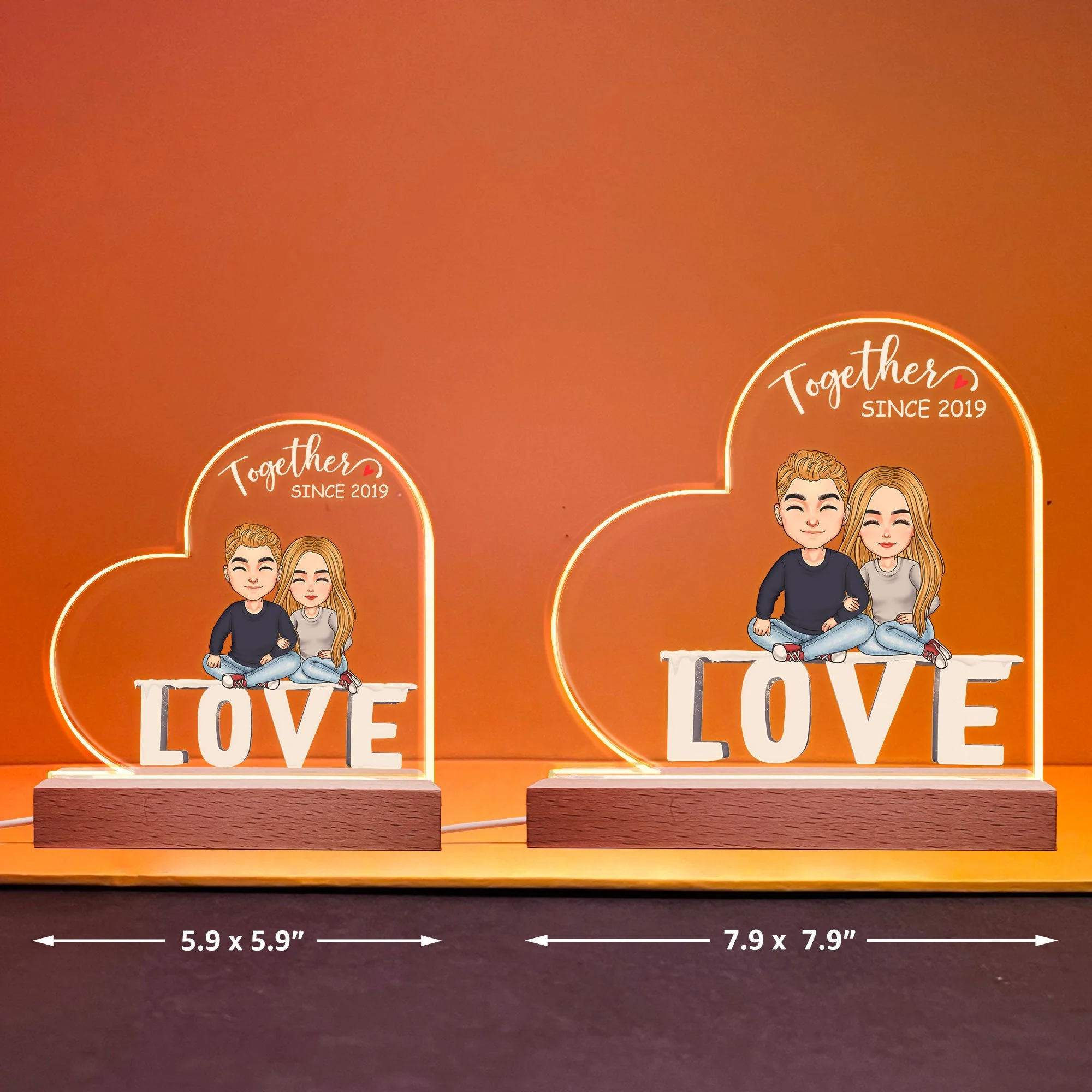 Together Since - Personalized LED Light