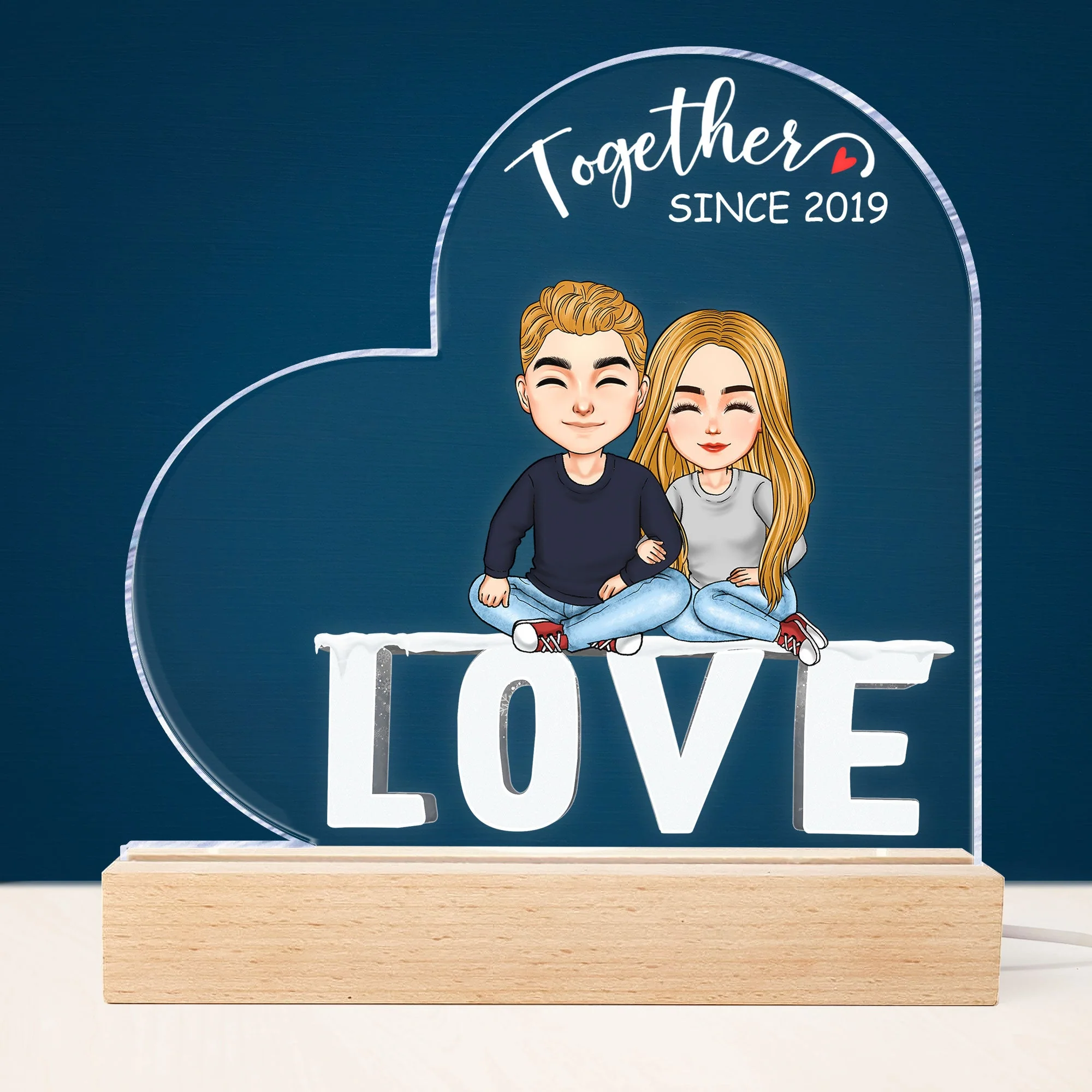 Together Since - Personalized LED Light - Image 2