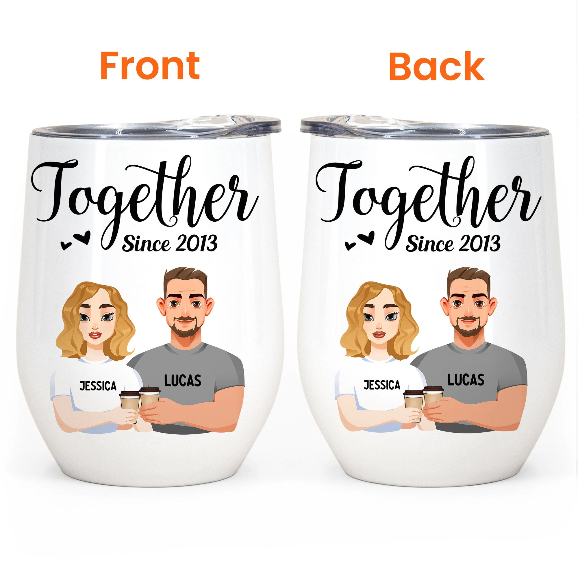 Together Since - Personalized Couple Tumblers - Image 7