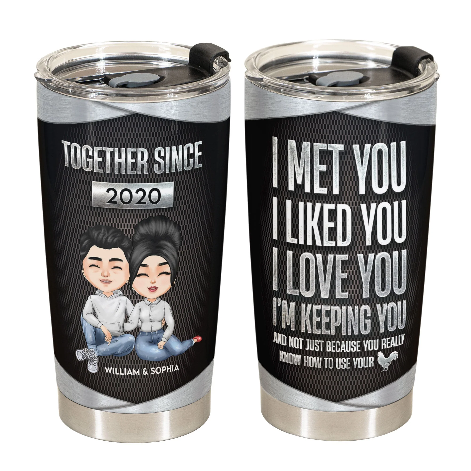 Together Since - Personalized Tumbler Cup - Image 2