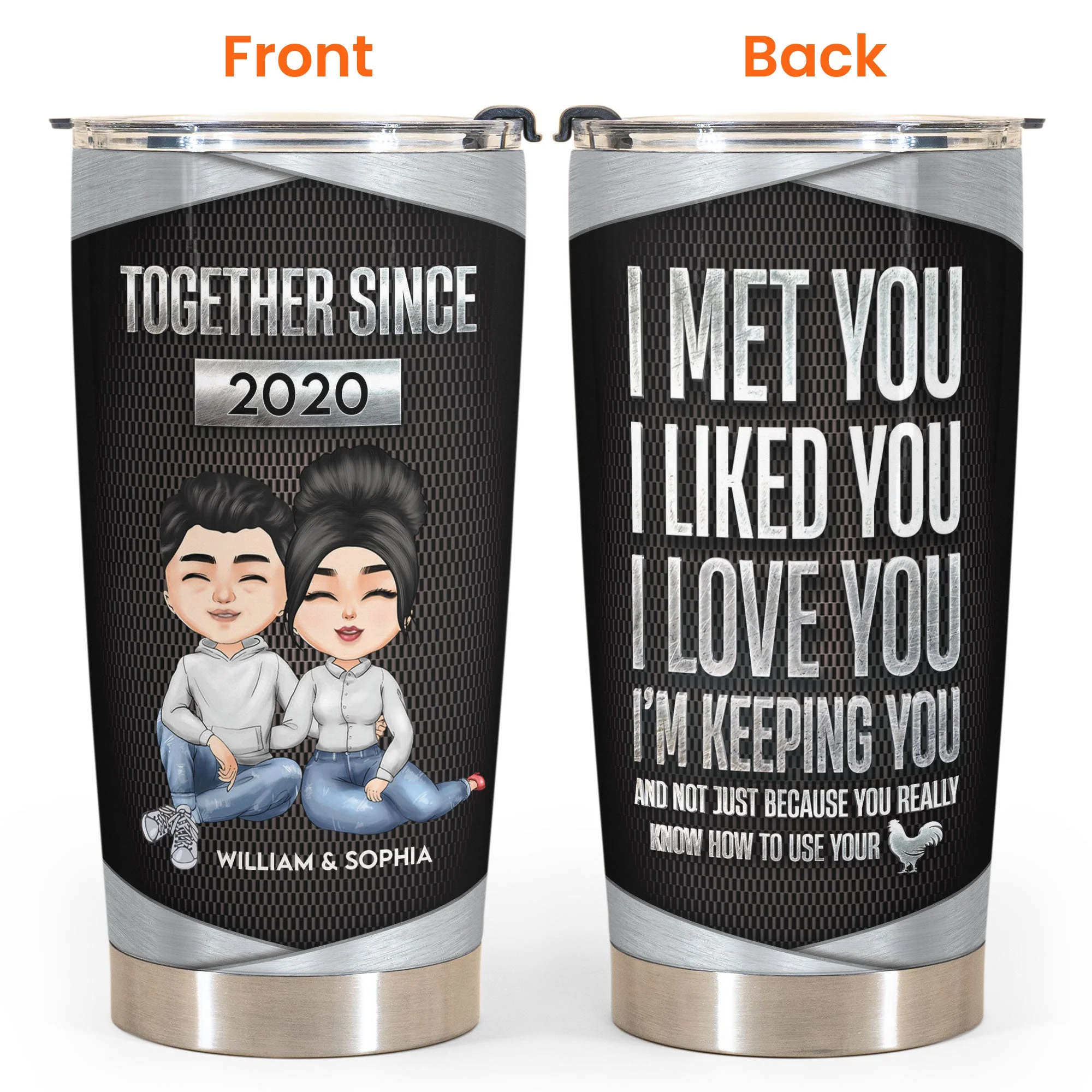 Together Since - Personalized Tumbler Cup - Image 4