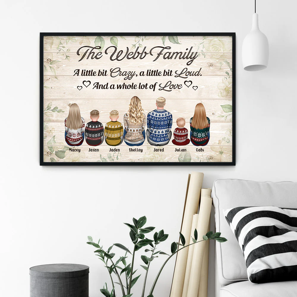 Together We Make A Family - Personalized Poster/Wrapped Canvas - Christmas Gift For Family - Image 2