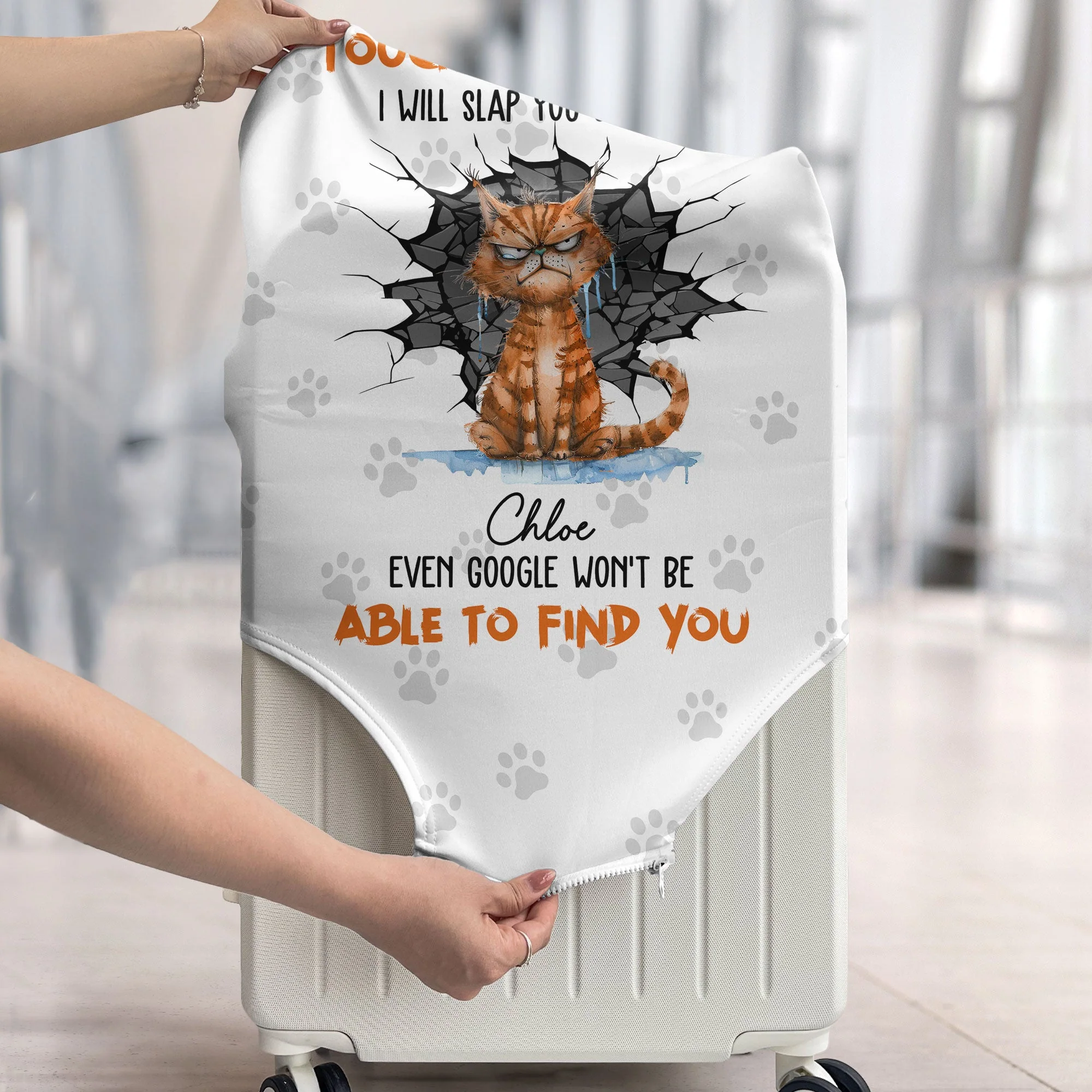 Touch My Luggage - Personalized Luggage Cover - Image 4