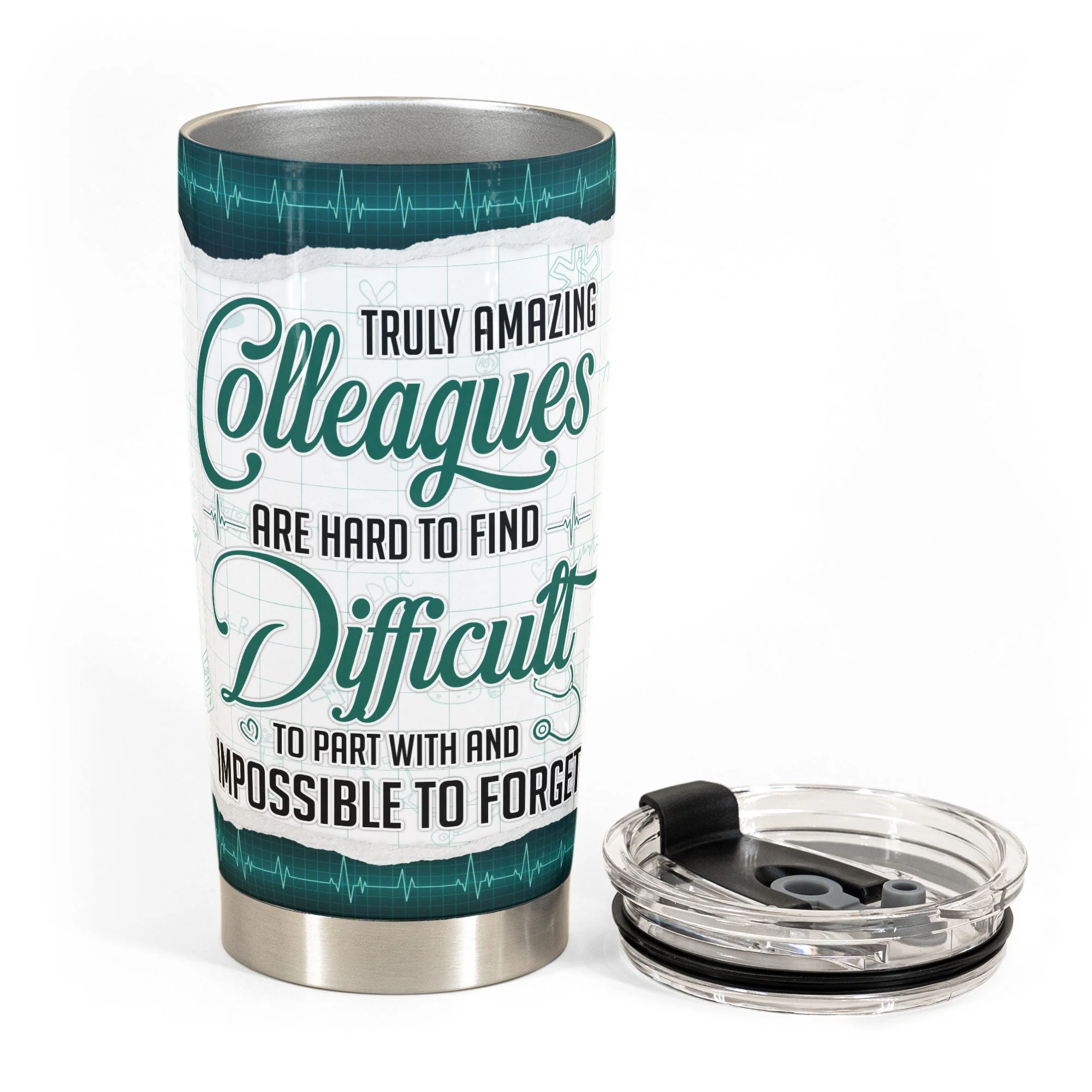 Truly Amazing Colleagues Are Impossible To Forget - Personalized Tumbler Cup- Gift For Nurse, Doctor, Colleagues, Resident - Image 3