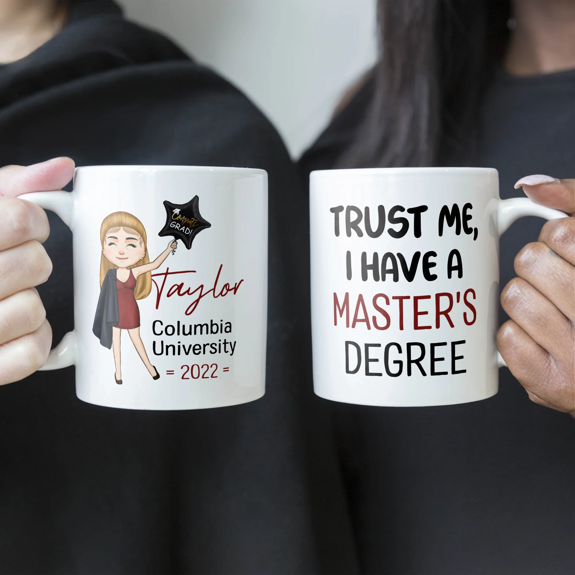 Trust Me I Have A Master Degree - Personalized Mug - Image 3