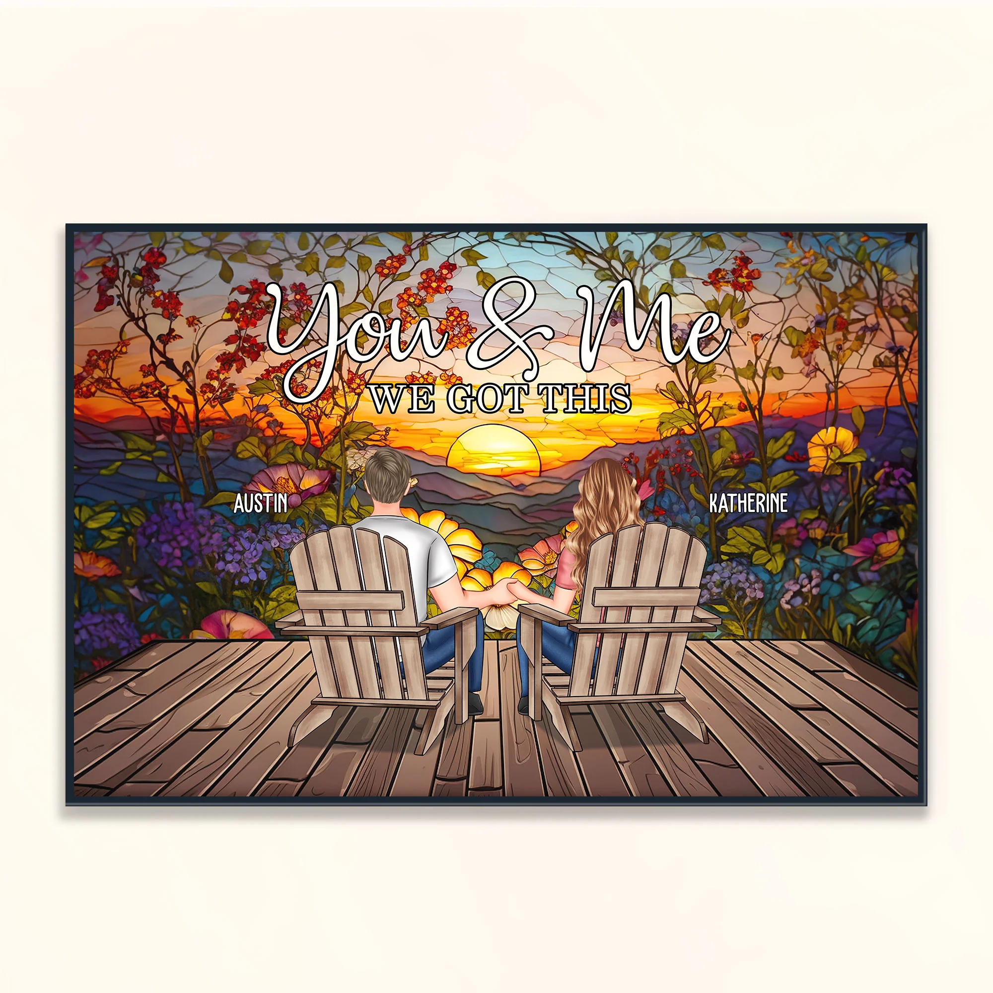 Turn Your Love Into Art You & Me We Got This - Personalized Poster - Image 4