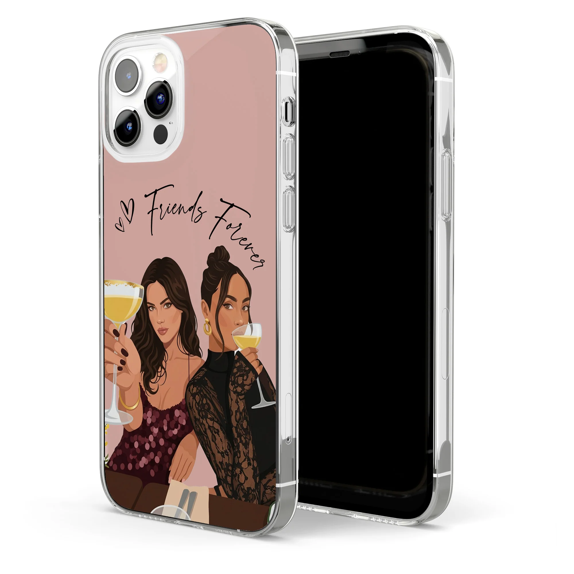 Turn Your Photo Into Art - Besties Forever, Friendship Thank You Gift - Personalized Phone Case - Image 6