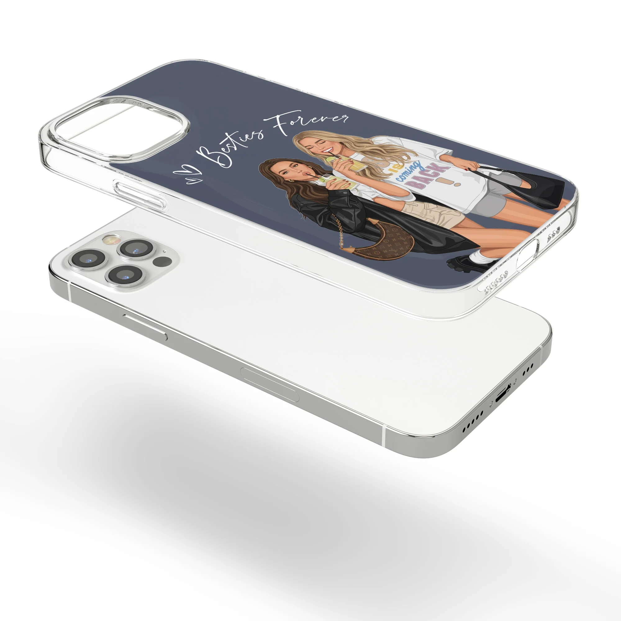 Turn Your Photo Into Art - Besties Forever, Friendship Thank You Gift - Personalized Phone Case - Image 8