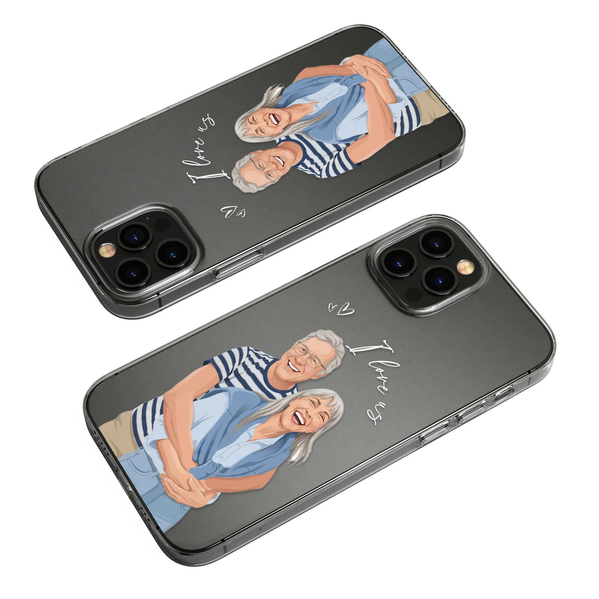 Turn Your Photo Into Art - Matching Clear Phone Case For Him, Her - Personalized Phone Case - Image 5