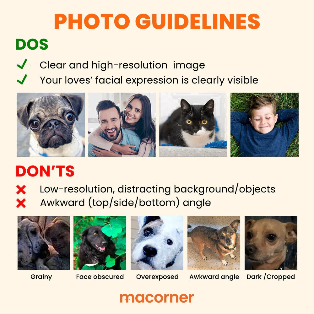 Turn Your Photo Into Art - You & Me And The Dogs, Cats - For Couples - Personalized Mugs - Image 3