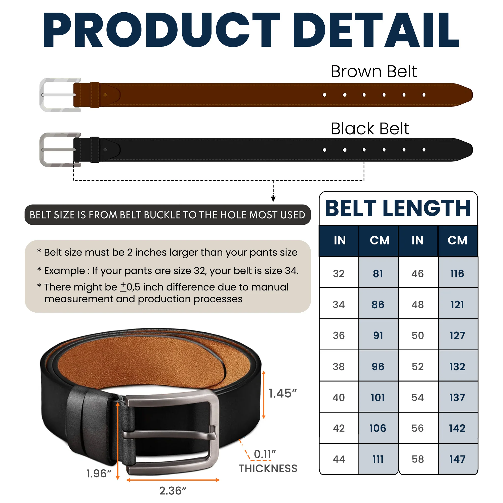 Turns Out I Like You A Lot More Than I Had Originally Planned - Fun Gifts For Him - Personalized Engraved Leather Belt - Image 4