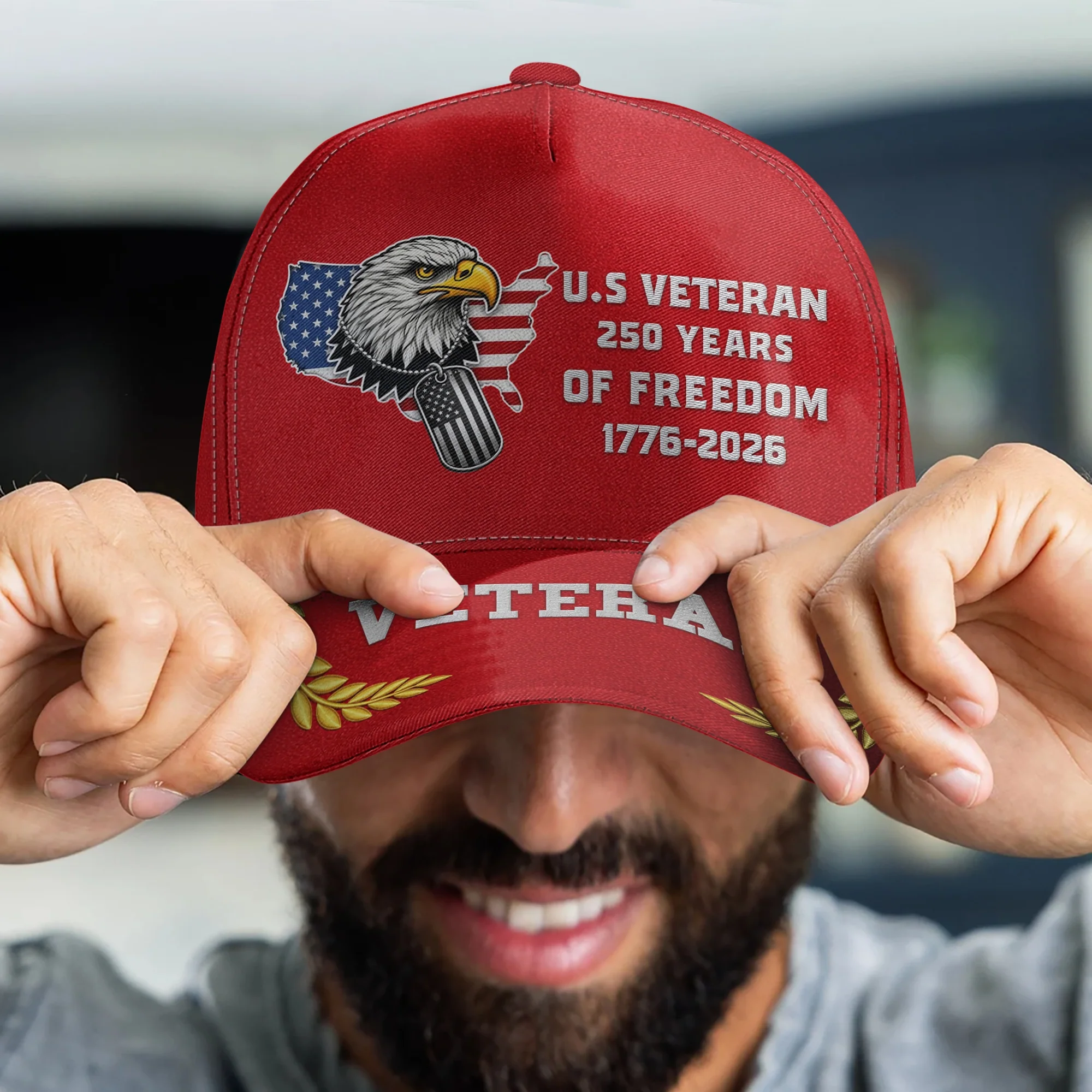 U.S Veteran 250 Years Of Freedom - Classic Cap - Image 4