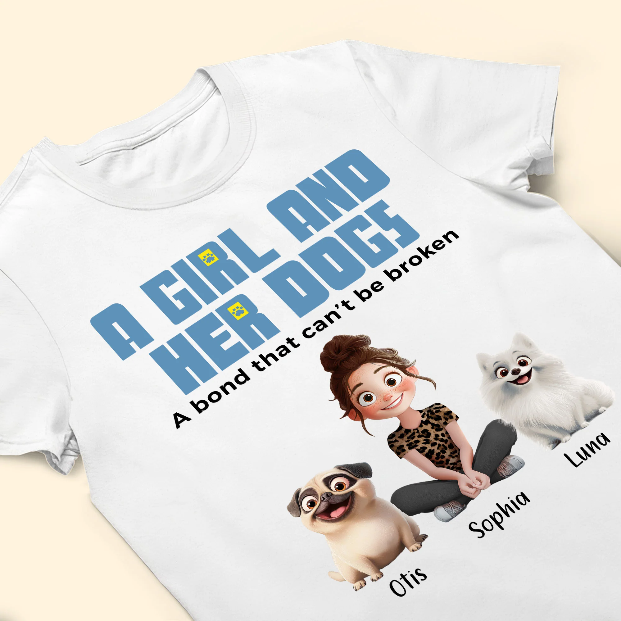 Unbreakable Bond With My Dogs- Personalized Shirt - Image 5