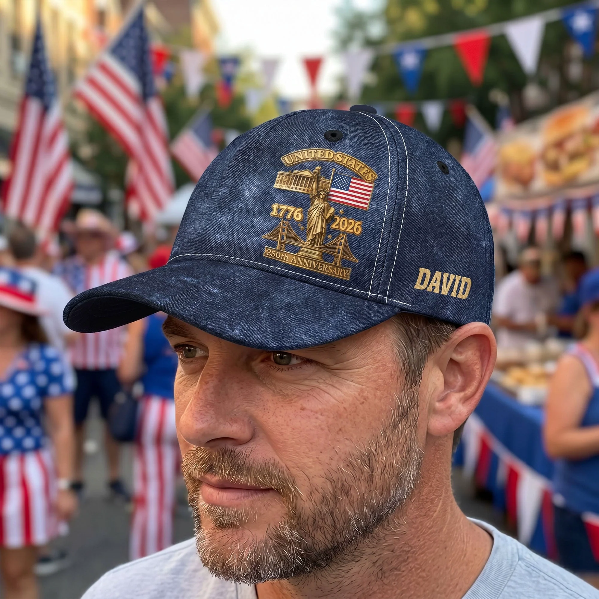 United States 250Th Anniversary - Personalized Cap - Image 6